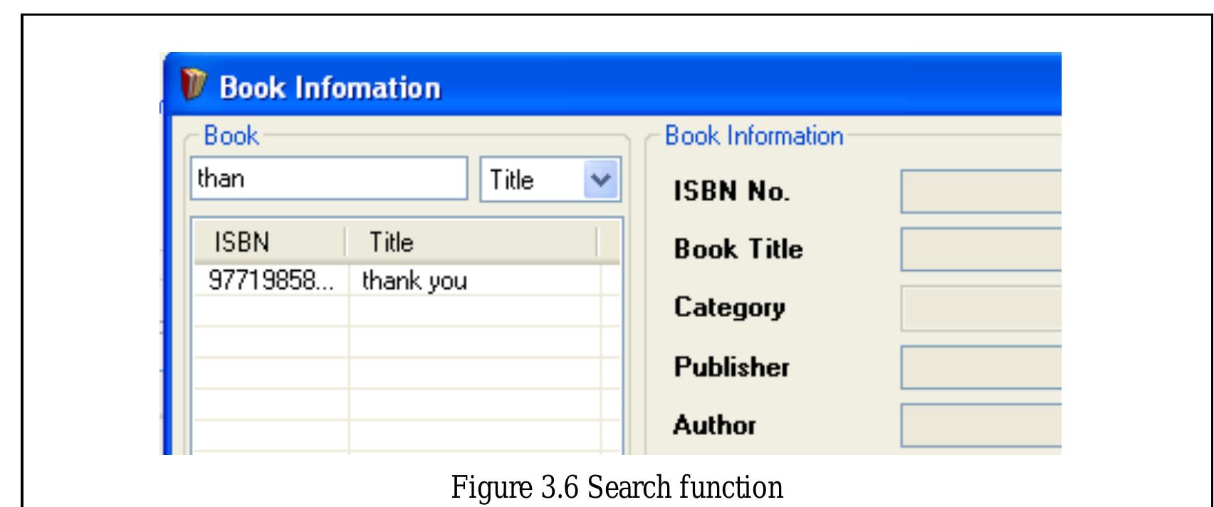 Figure 29 - from Library Management System I LIBRARY