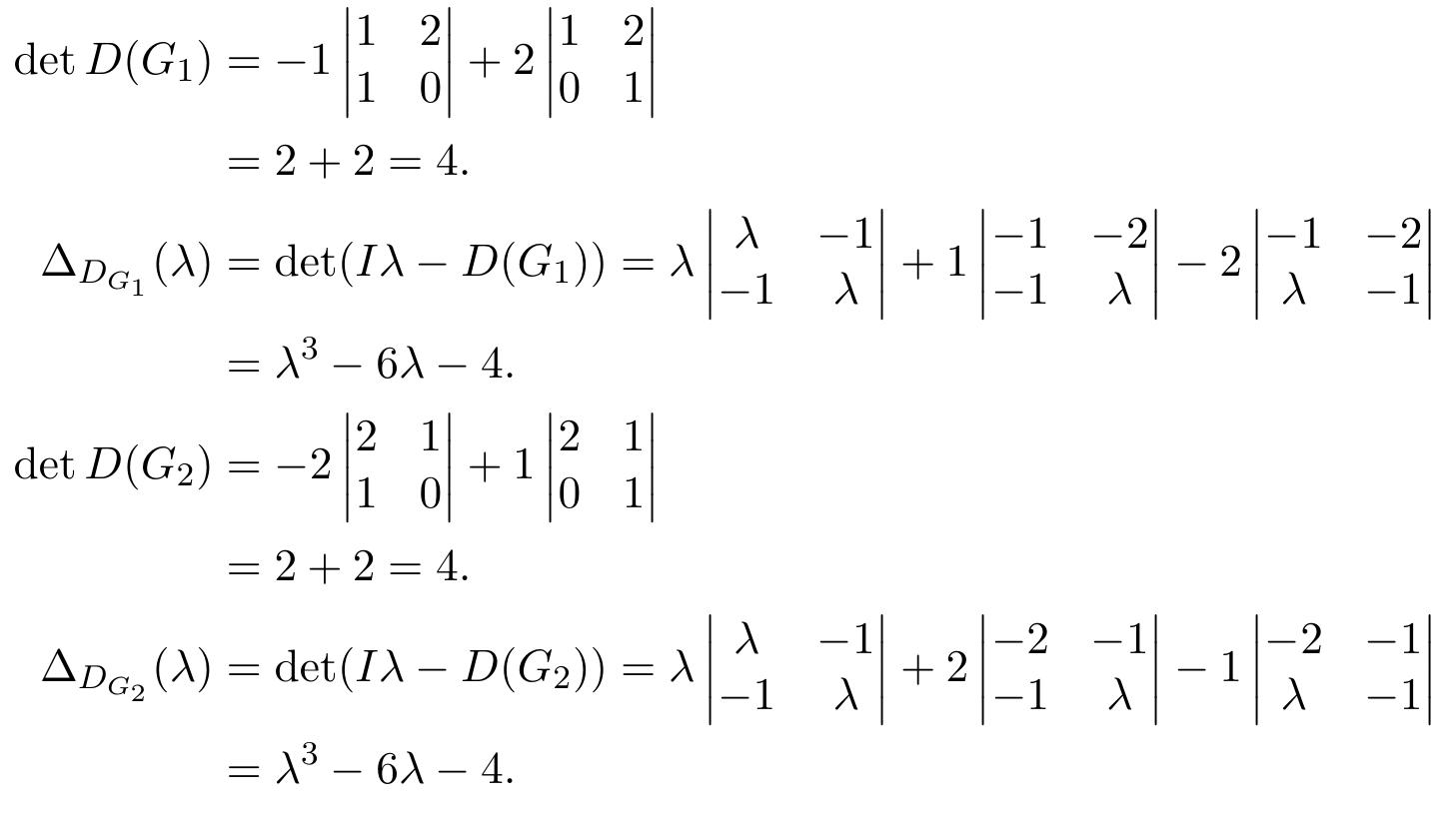 Figure 10 - from The distance matrix of a graph