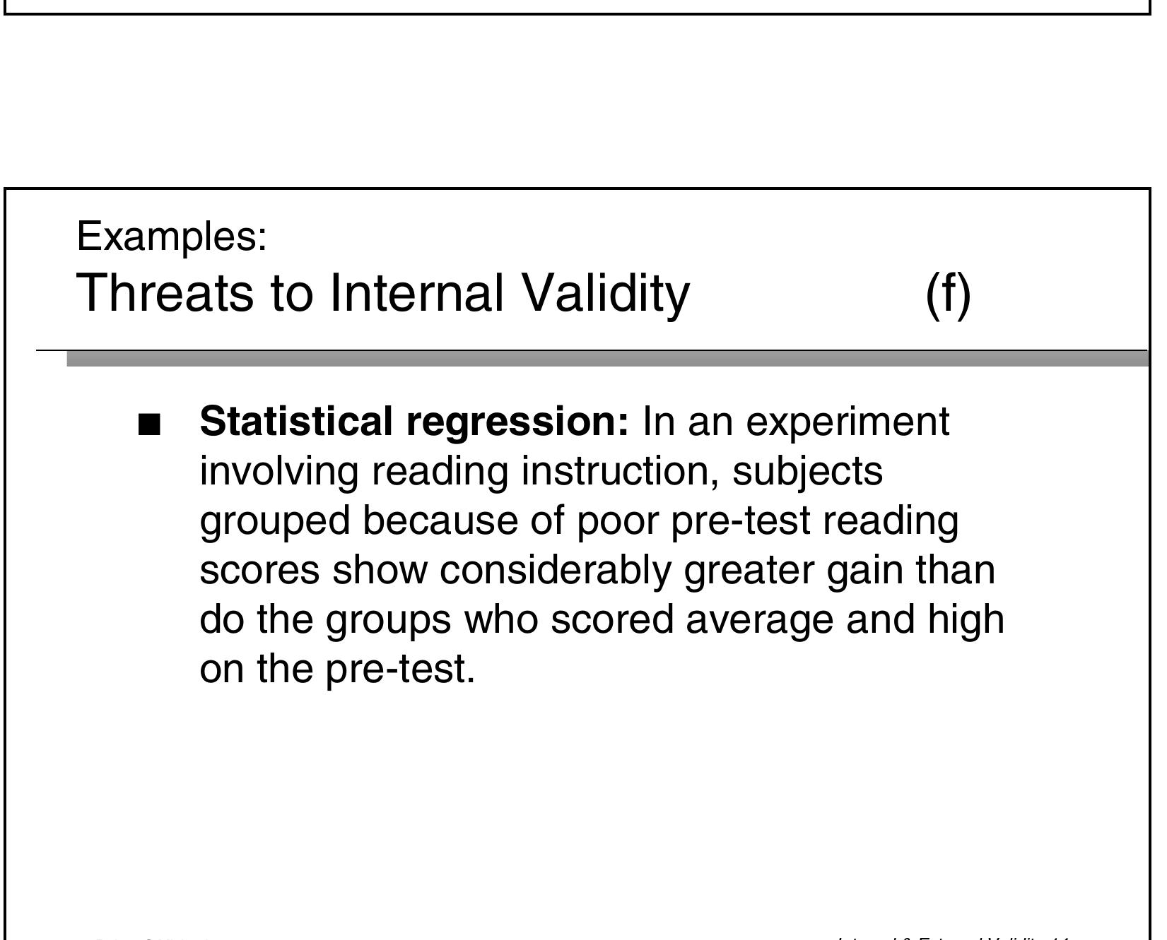 (PDF) Threats to Internal & External Validity Y520 Strategies for ...