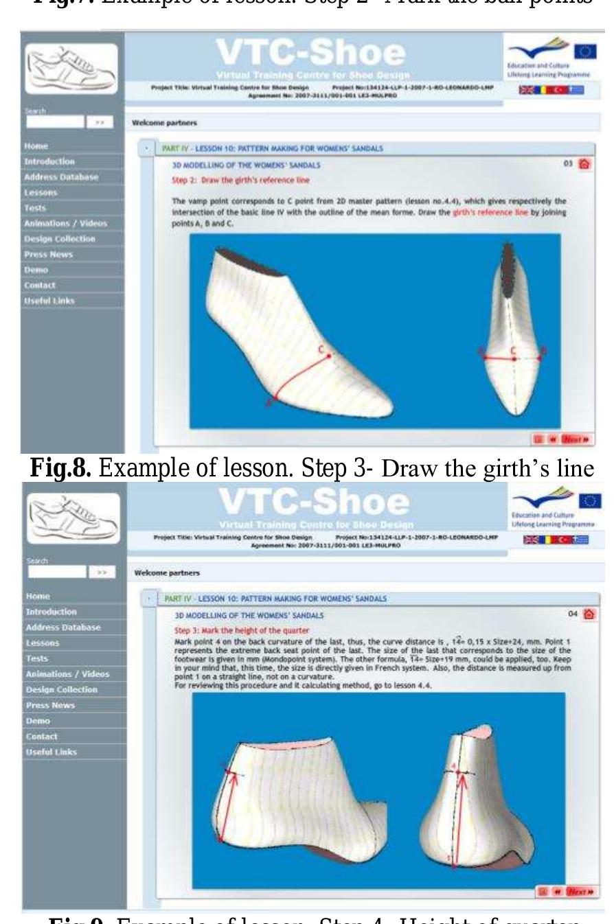 Example of lesson. step 2- mark the ball points