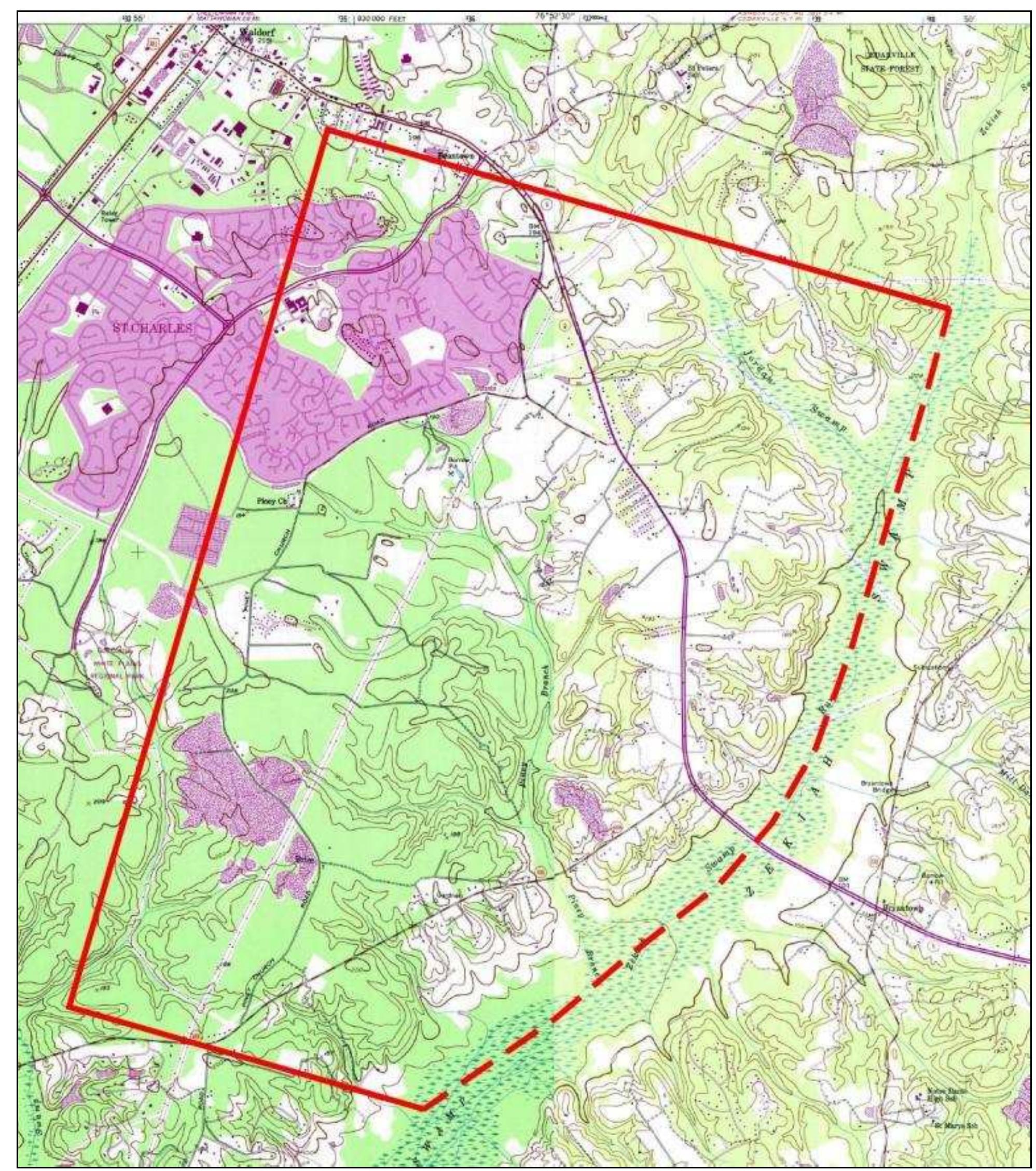 Figure 5. Reconstructed boundaries of Zekiah Manor. 