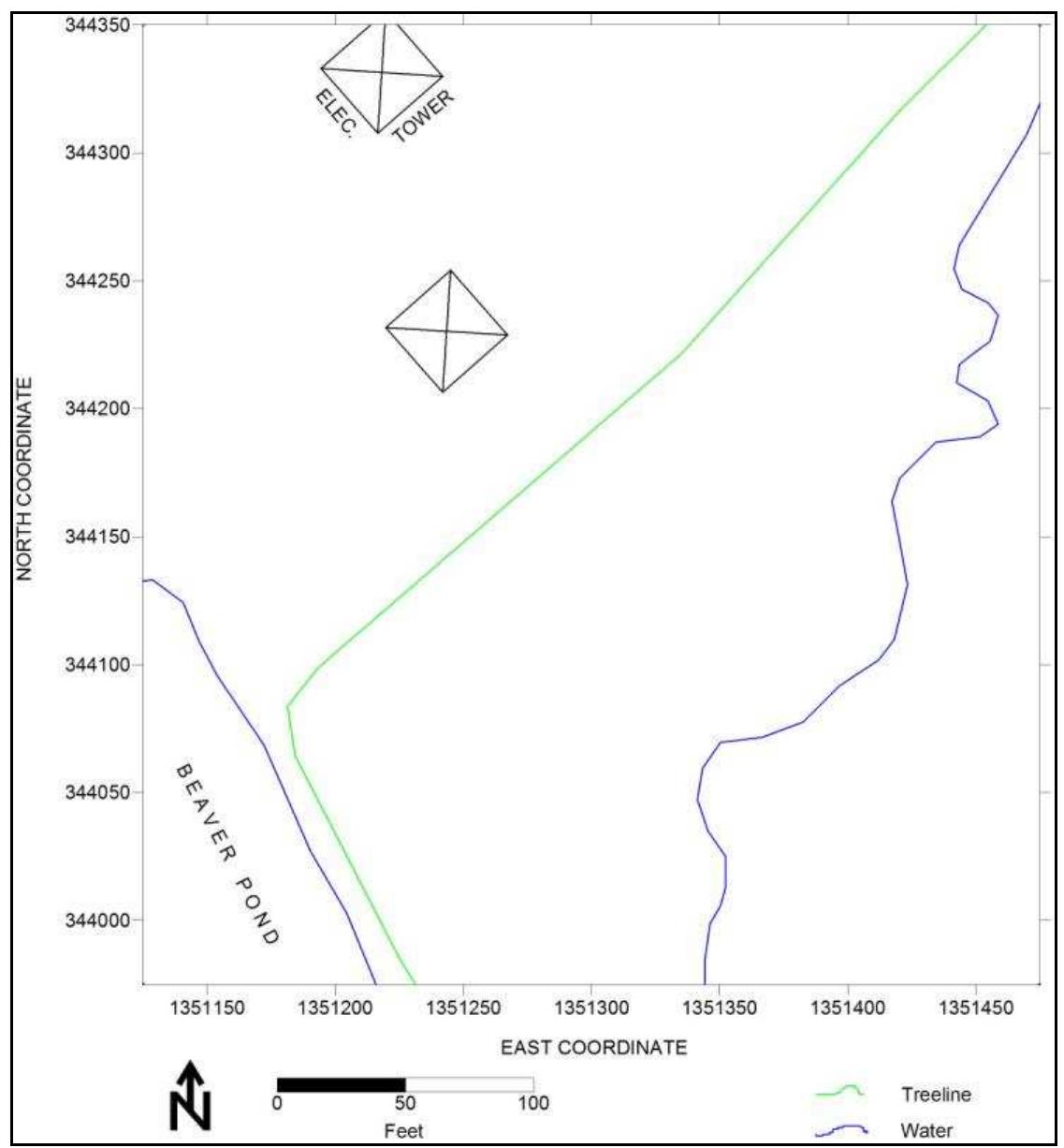 Figure 26. The St. Peter’s Catholic Church property/Jordan Swamp I site. 