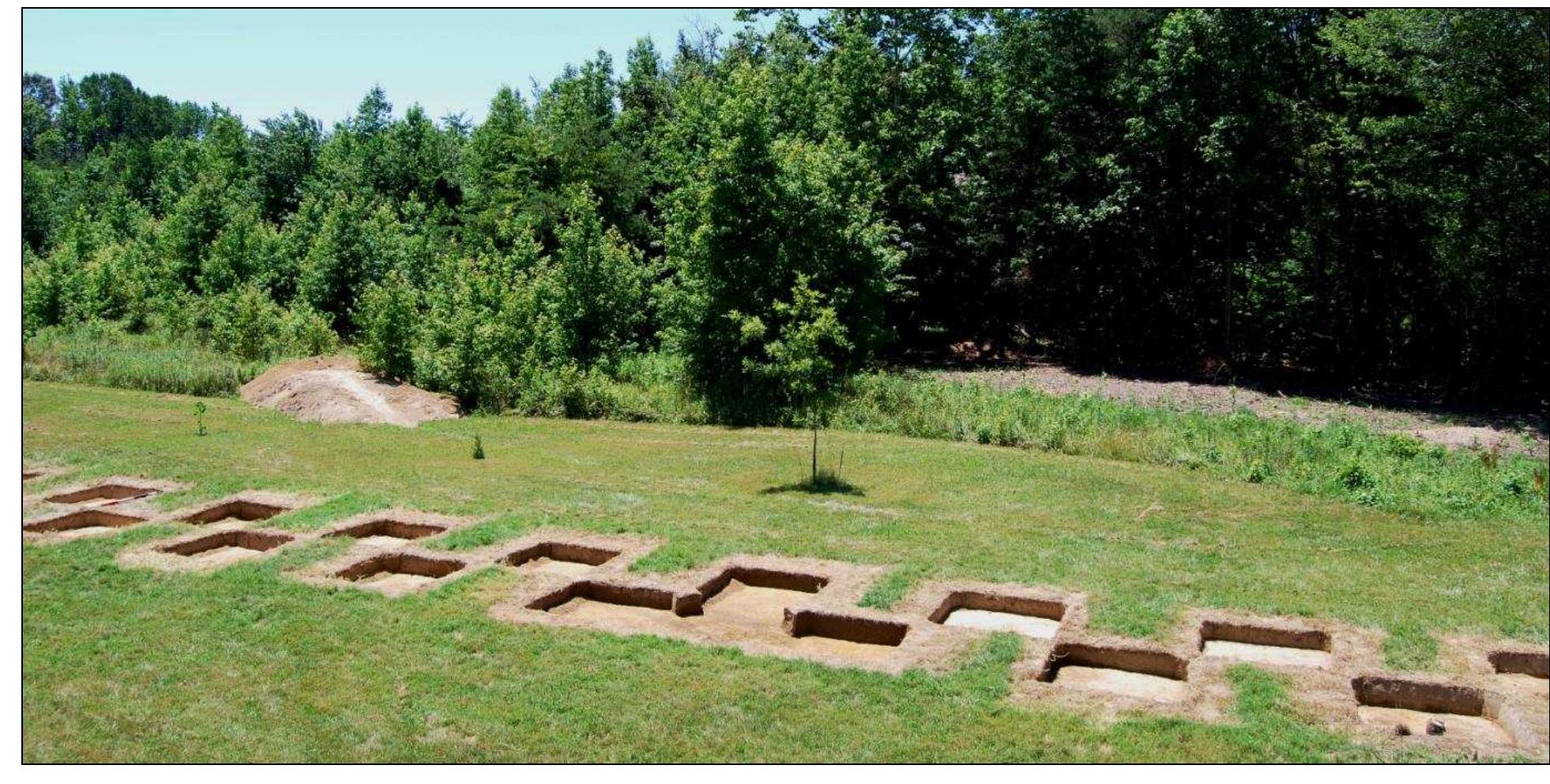 Figure 41. Overall view of test units, Windy Knolls I. 