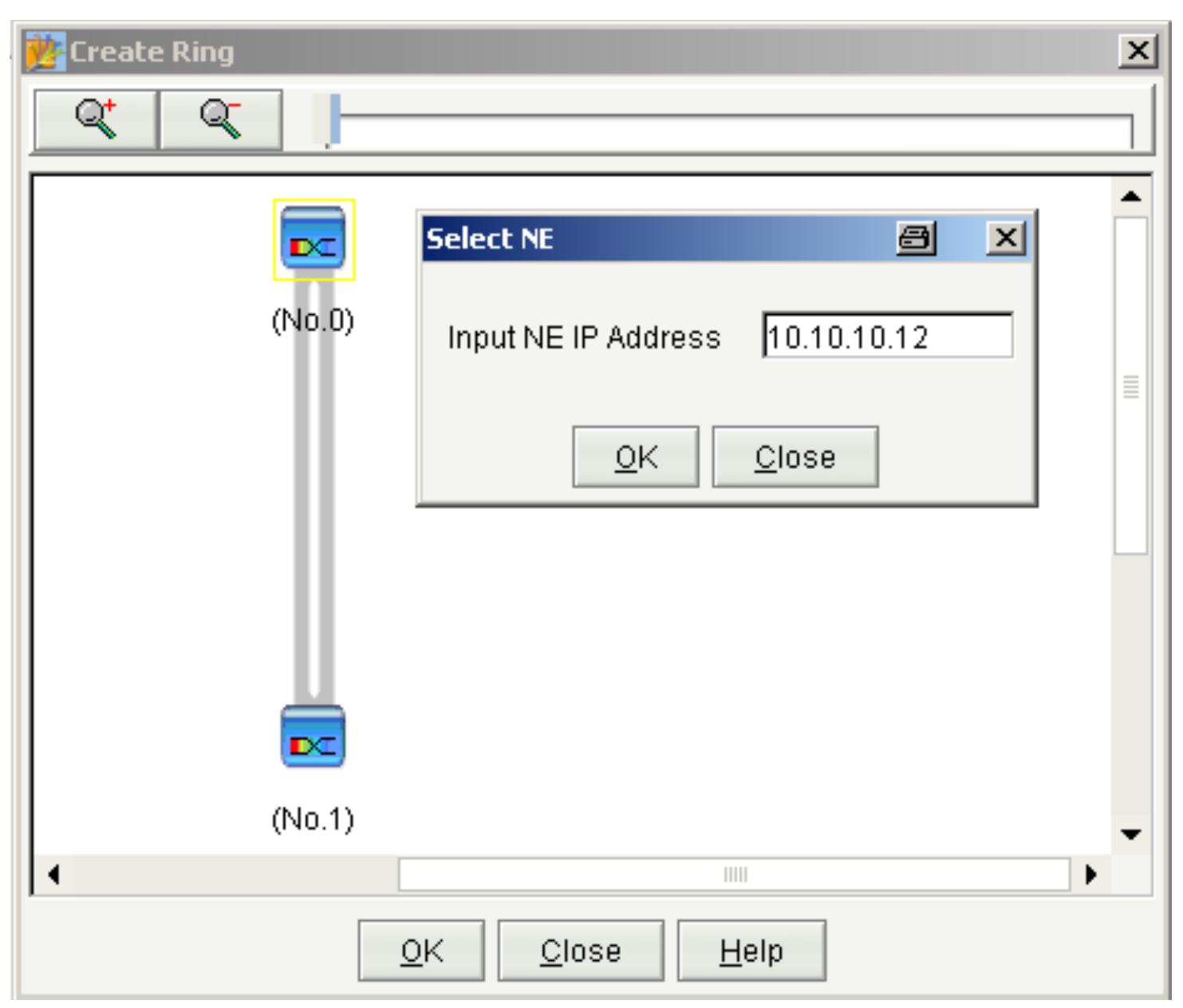 A window showing the ring opens. left click on each ne and