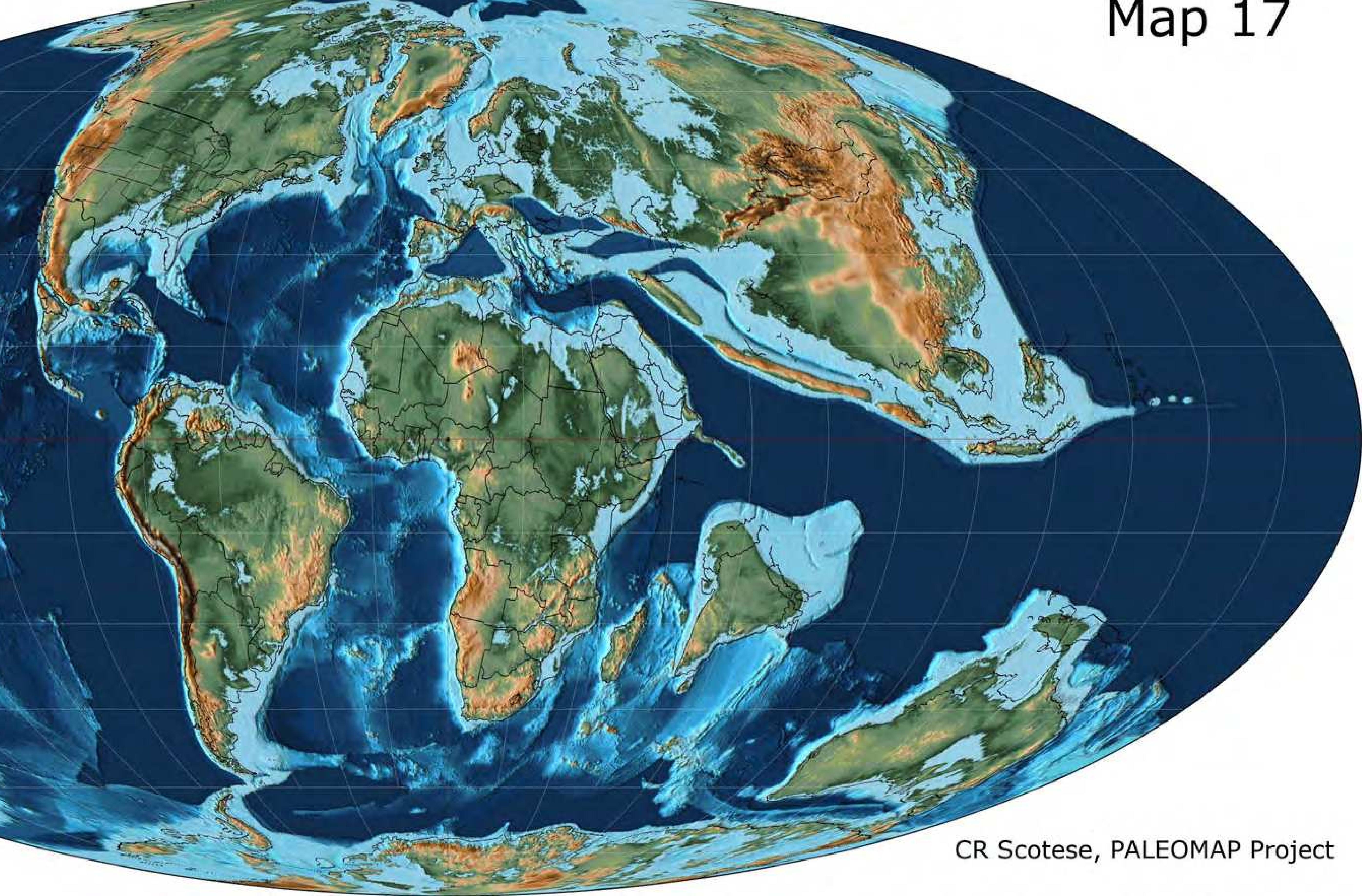Figure 5 - from Atlas of Late Cretaceous Paleogeographic
