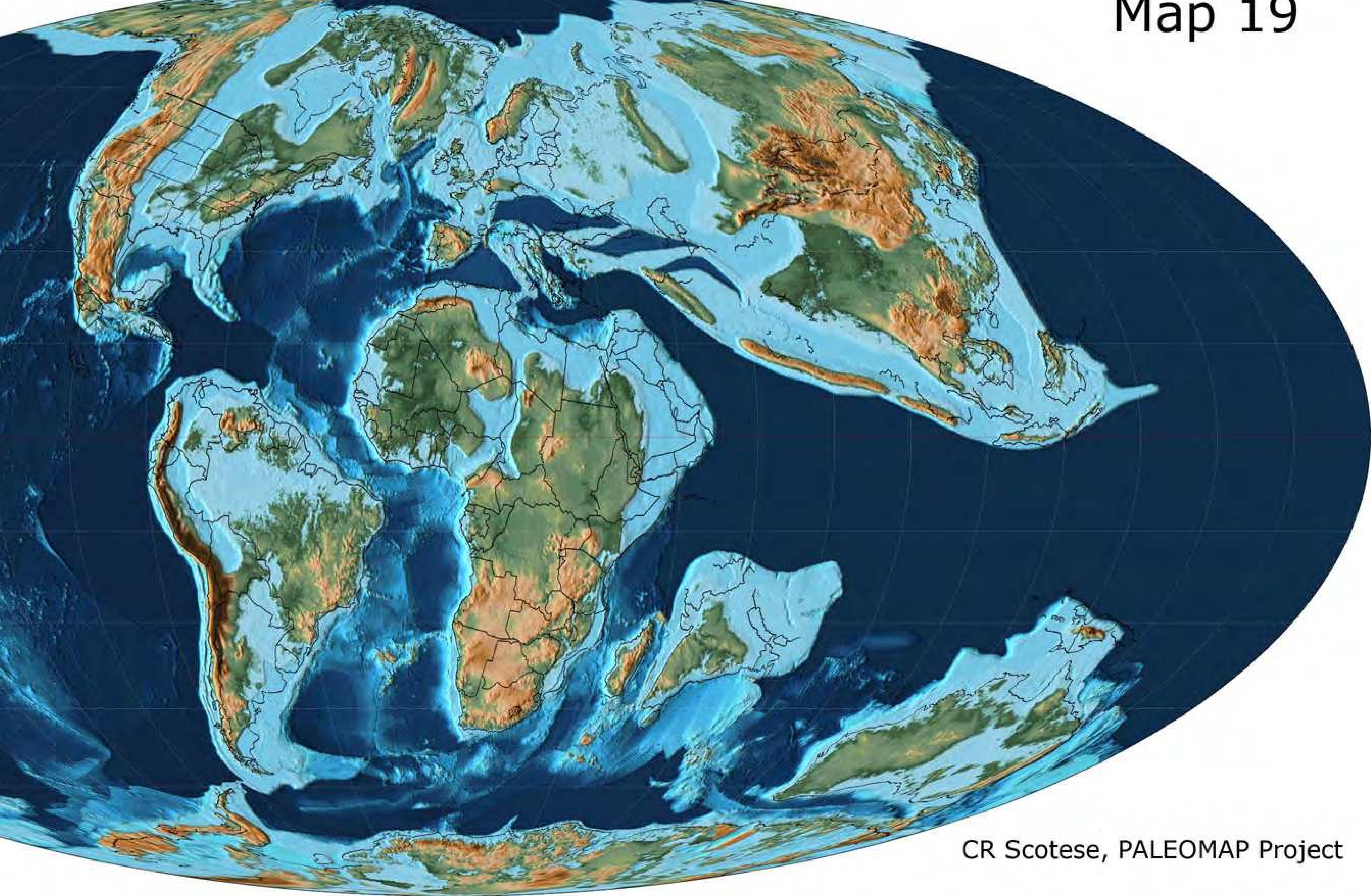 Figure 8 - from Atlas of Late Cretaceous Paleogeographic