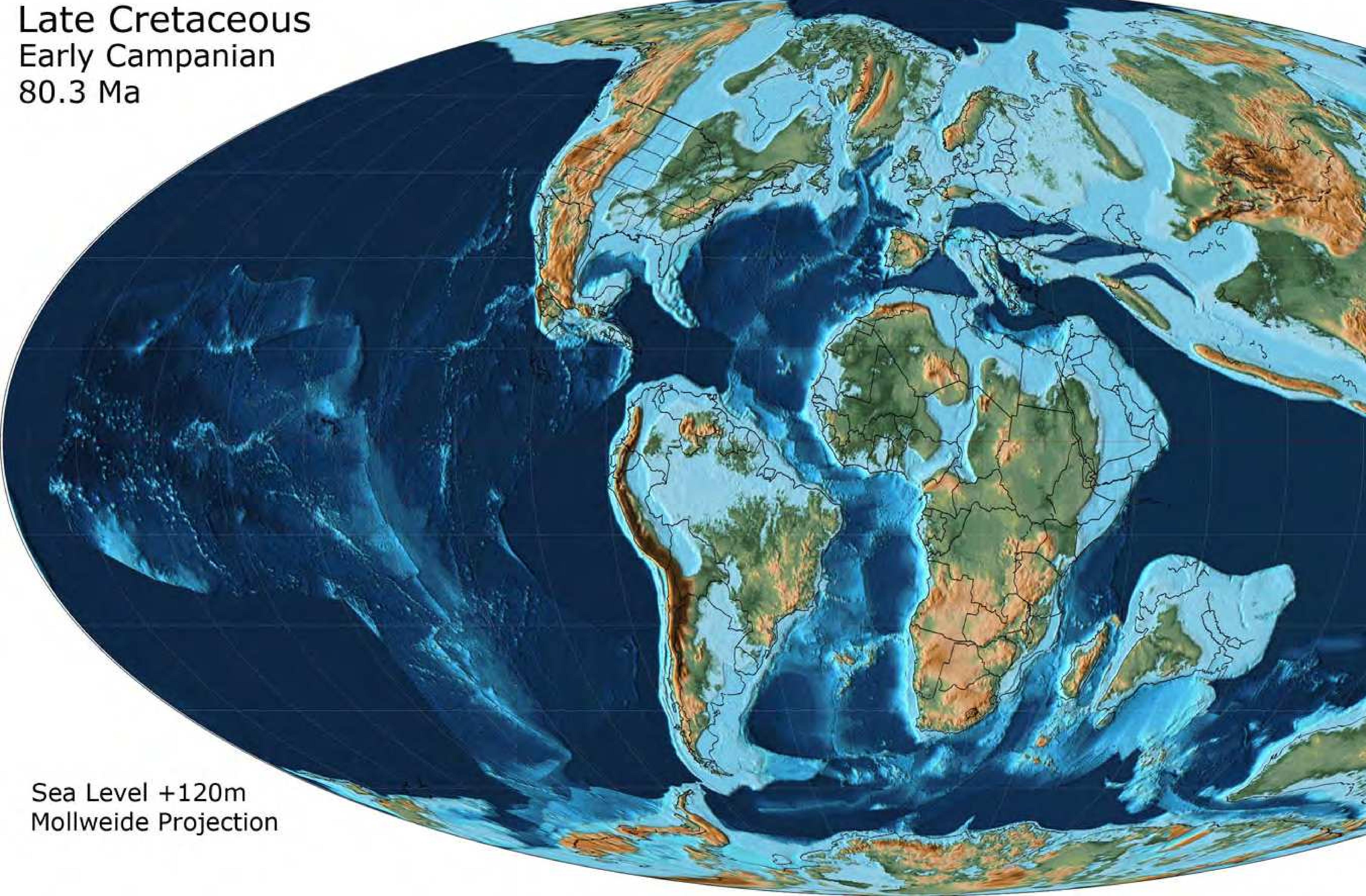 Figure 9 - from Atlas of Late Cretaceous Paleogeographic
