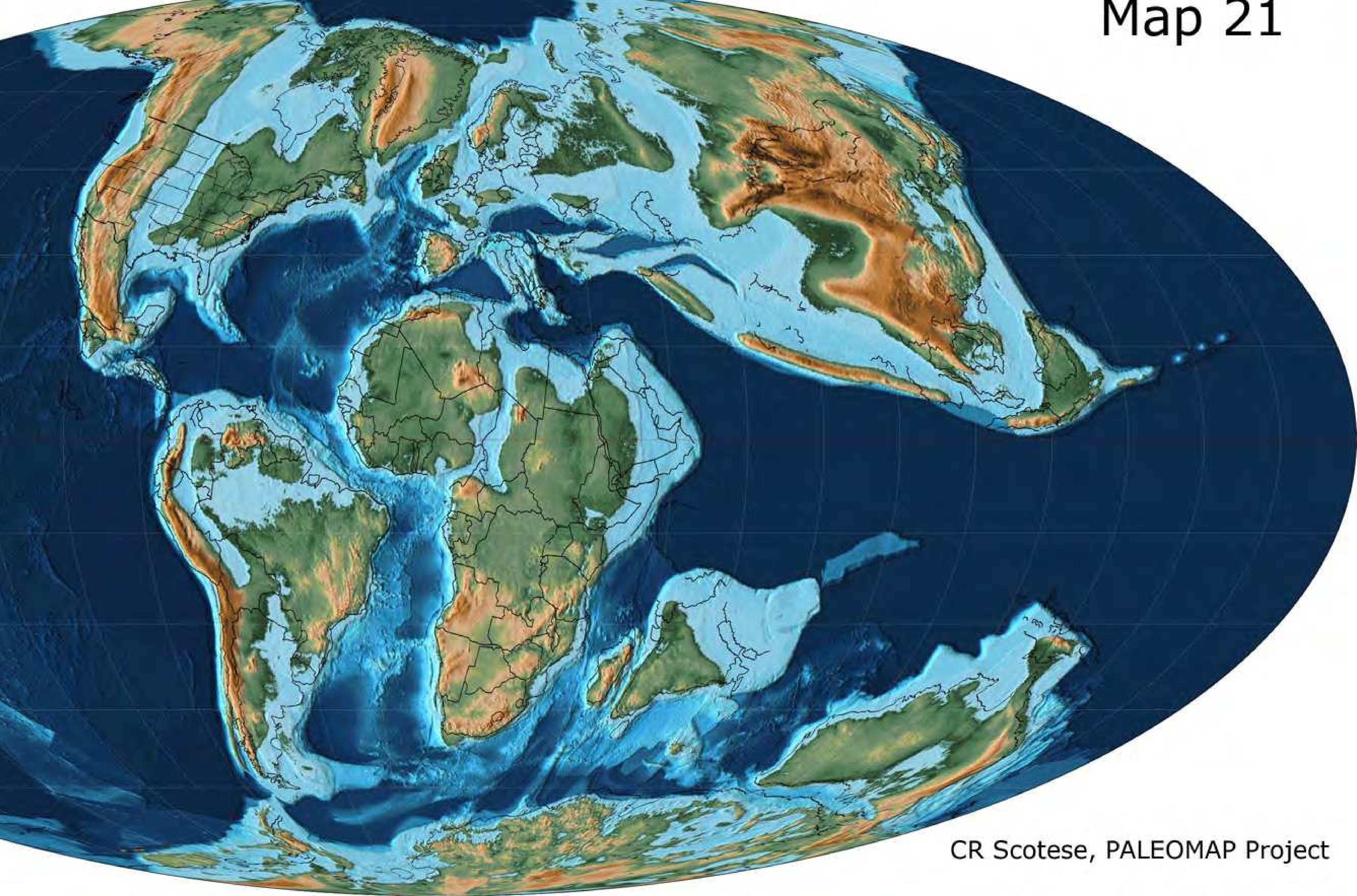 Figure 12 - from Atlas of Late Cretaceous Paleogeographic