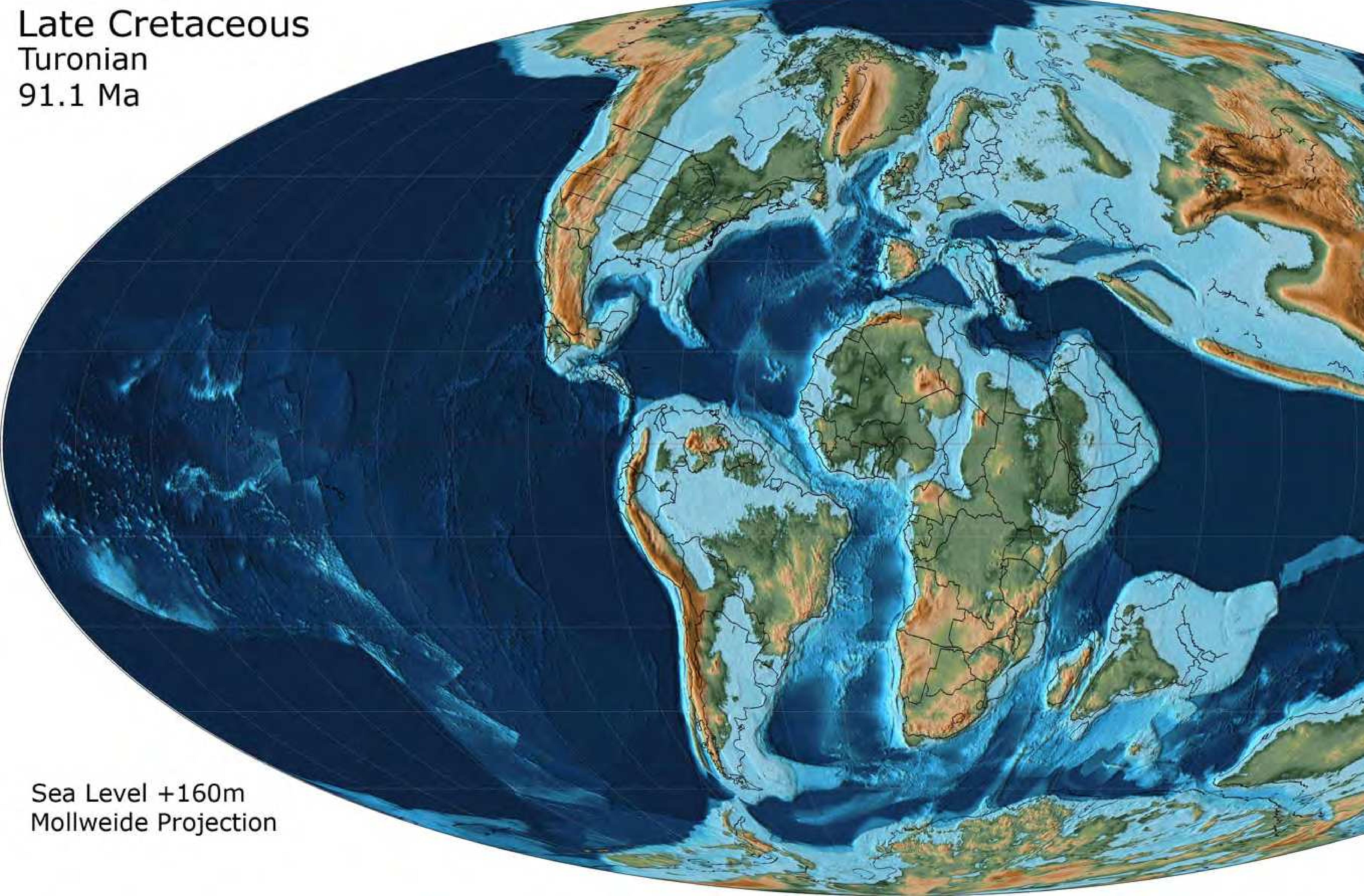 Figure 17 - from Atlas of Late Cretaceous Paleogeographic