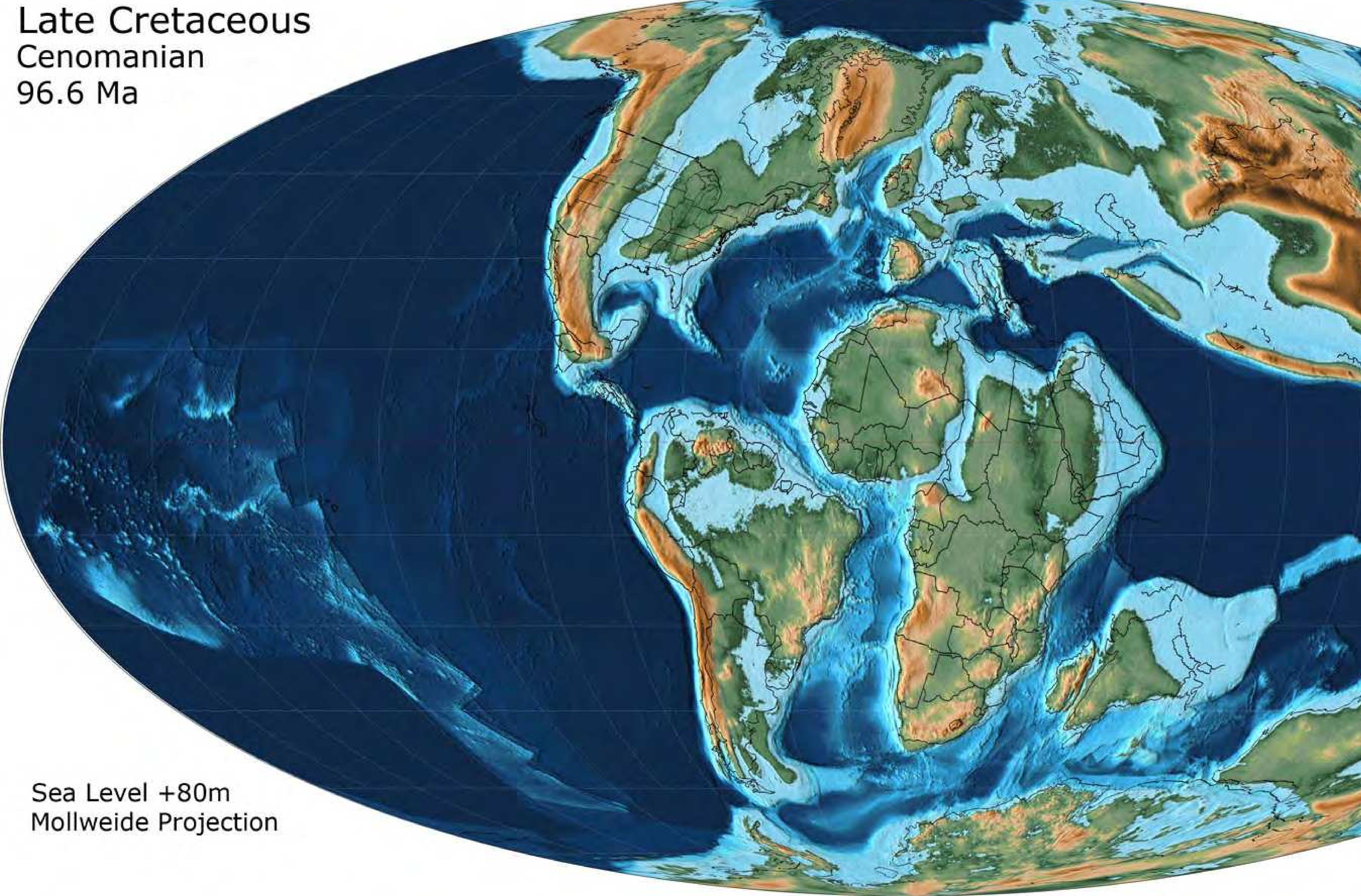 Figure 21 - from Atlas of Late Cretaceous Paleogeographic