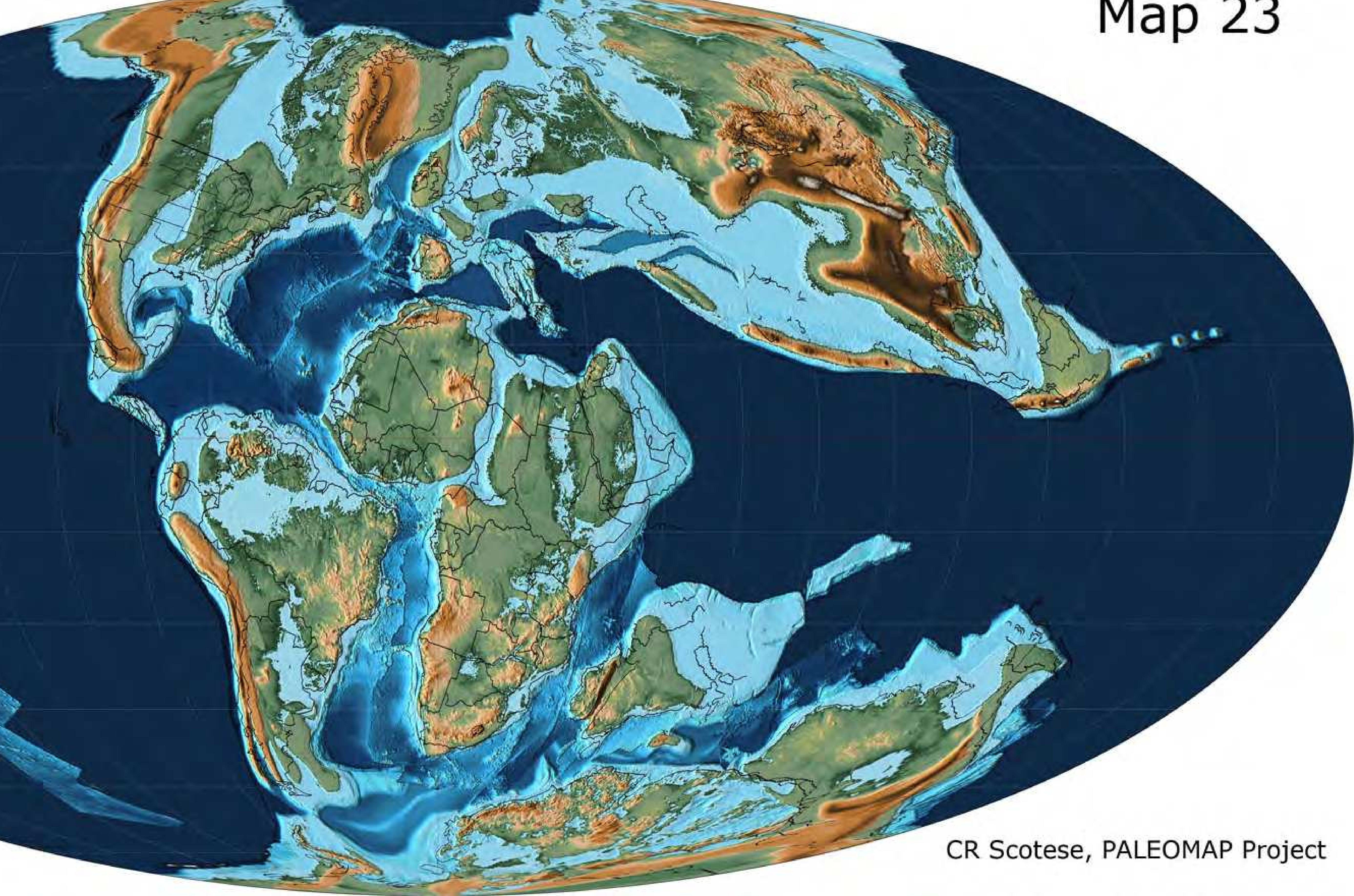 Figure 2 - from Atlas of Early Cretaceous Paleogeographic