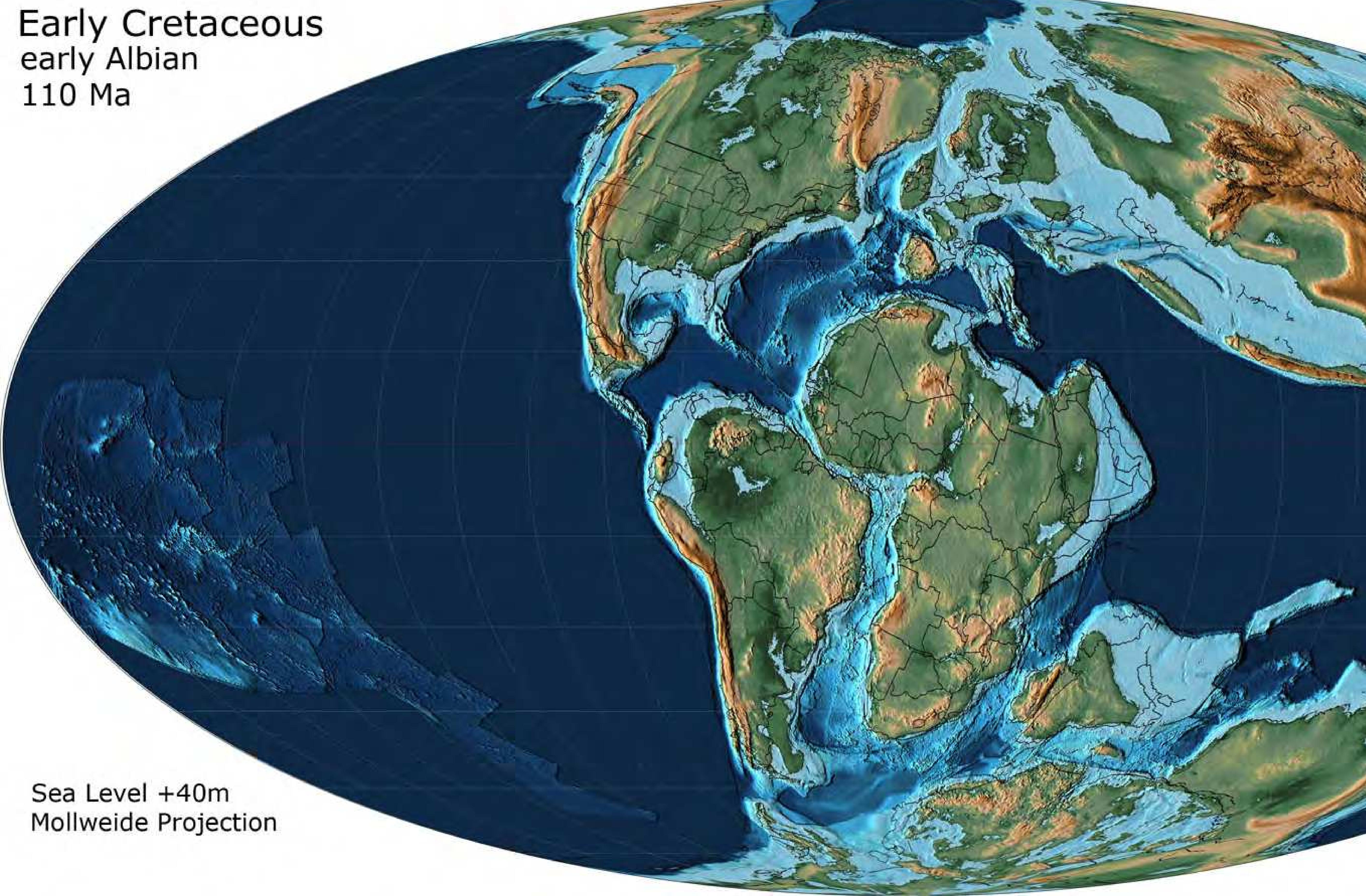Figure 6 - from Atlas of Early Cretaceous Paleogeographic