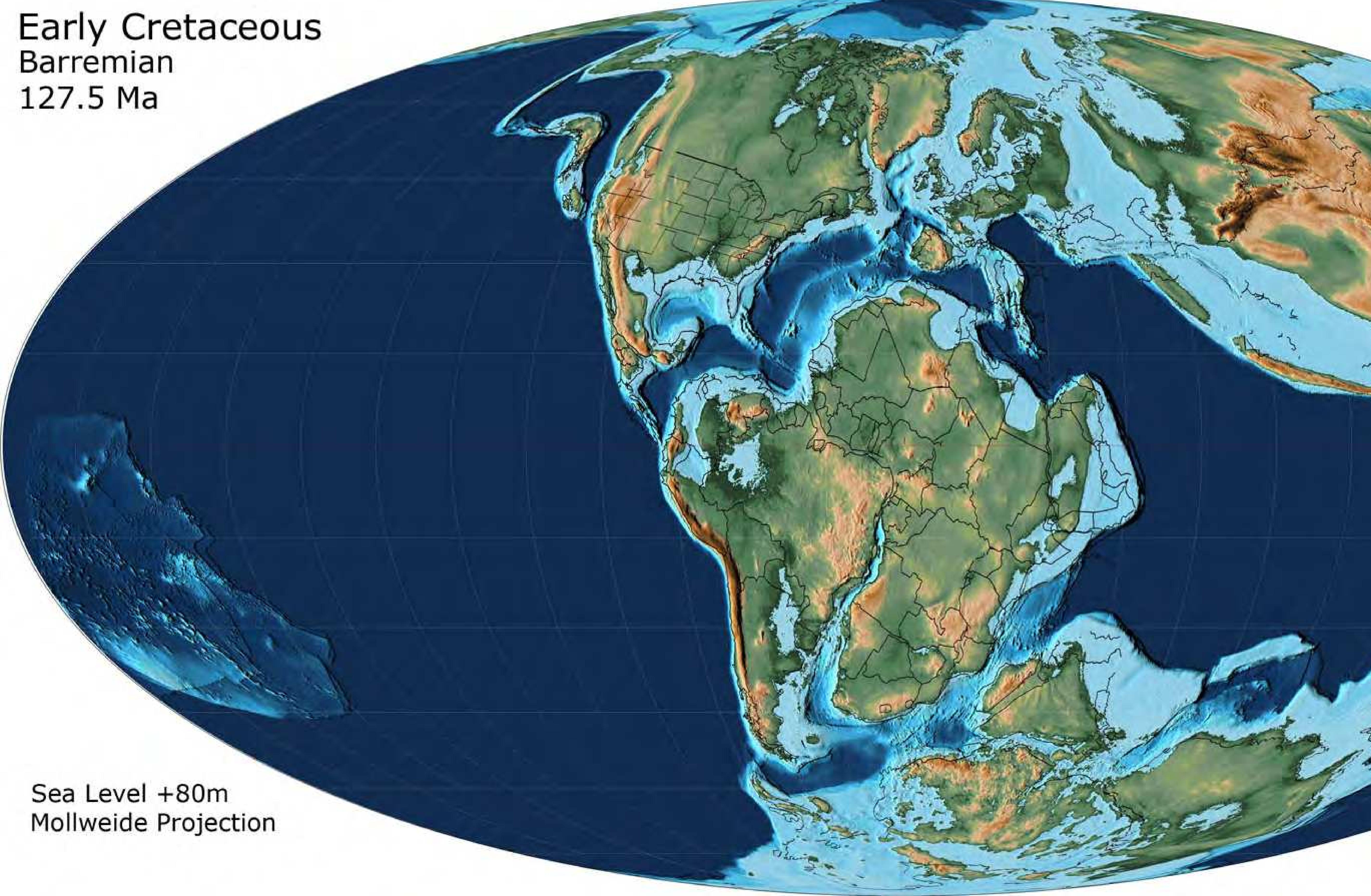 Figure 14 - from Atlas of Early Cretaceous Paleogeographic