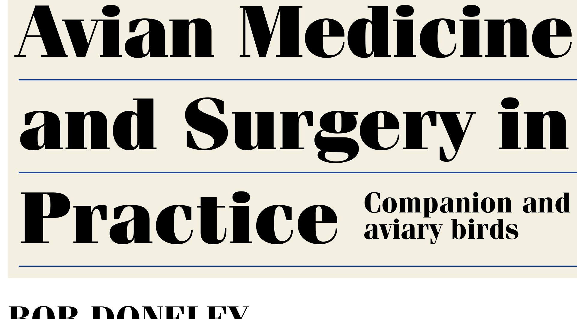 PDF) Avian Medicine and Surgery in Practice