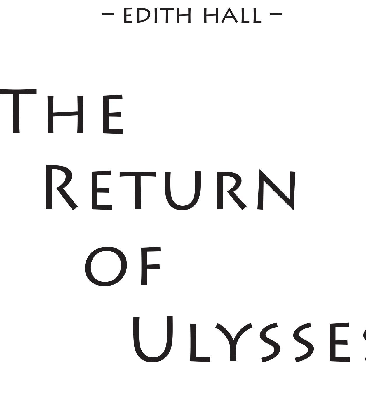 PDF) The Return of Ulysses. A Cultural History of Homers Odyssey