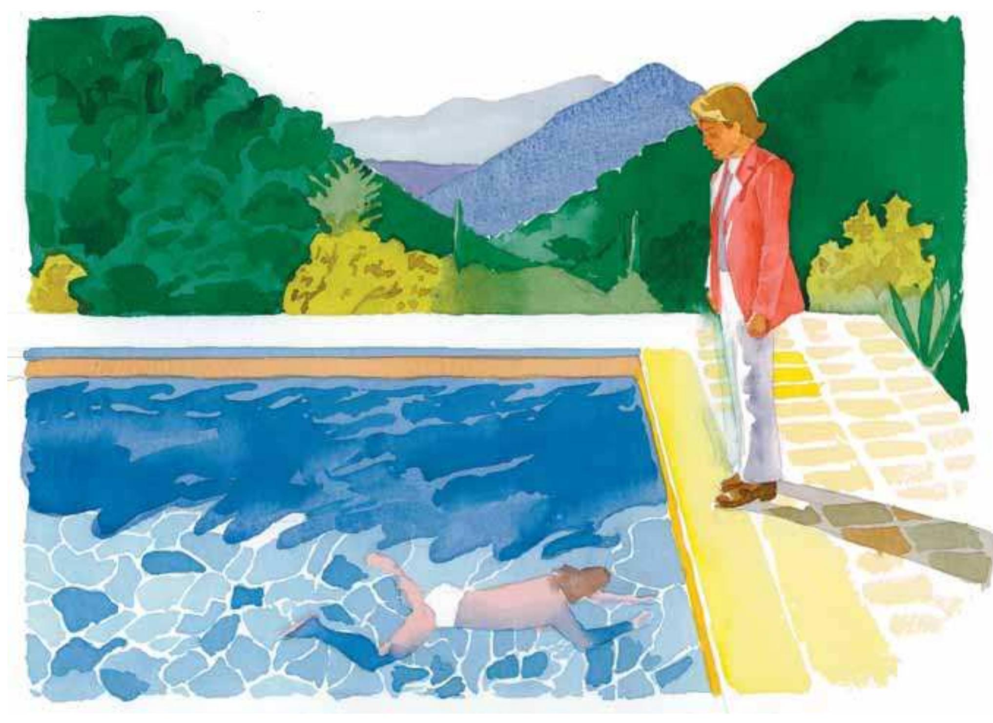Here Too In David Hockney s Swimming Pool Scene Portrait Of here-too-in-david-hockney-s-swimming-pool-scene-portrait-of