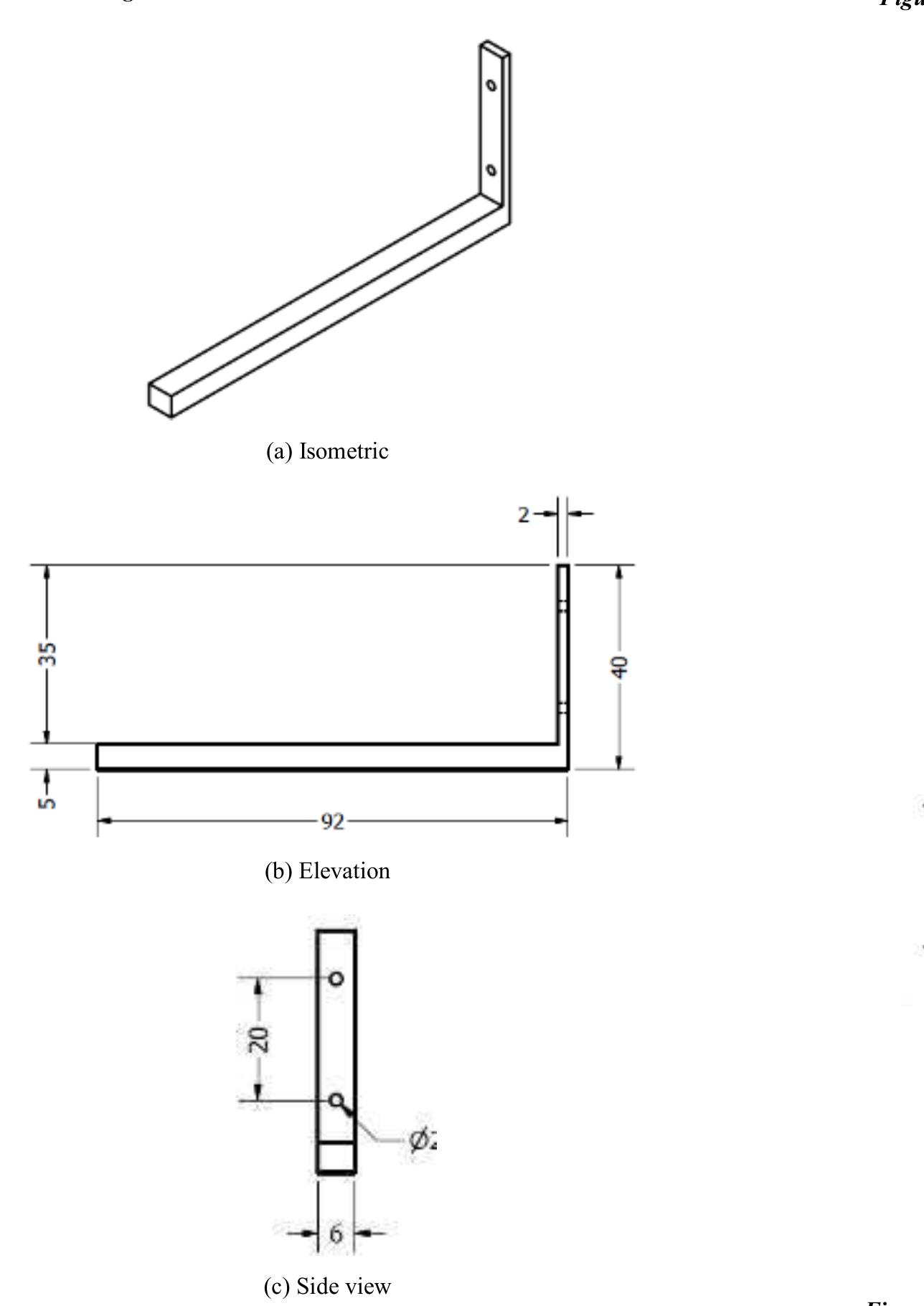 Fork Engineering Design Mechanical drawings of the fork arms.