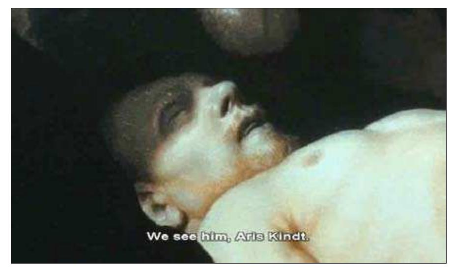 U1e Aistalice DETWEE ULE, GLaAW Ie our attention to the double nature of this ekphrasis, which unfolds both inside and out- side the diegesis, being verbal for Barbara, but audio-visual for the film viewers. As we have already mentioned (see footnote 26), Barbara’s and the film viewers’ gazes are supposed to overlap only occasionally, not all the time (this is ultimately confirmed by the fact that the film viewers can go on looking at the Rembrandt painting after Barbara has left the laboratory). But even when this correspondence can be established — that is when the camera’s movements at some points can be interpreted as matching Barbara’s gaze — the camera directs, or guides just the viewers’ gaze, not Barbara’s. In the extreme 