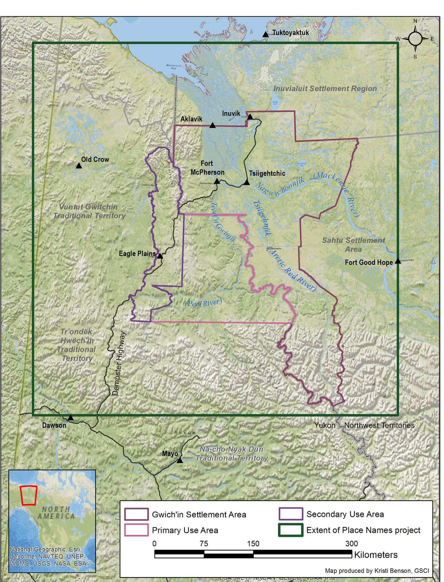 Figure 2 - from The Gwich'in Atlas: Place Names, Maps, and