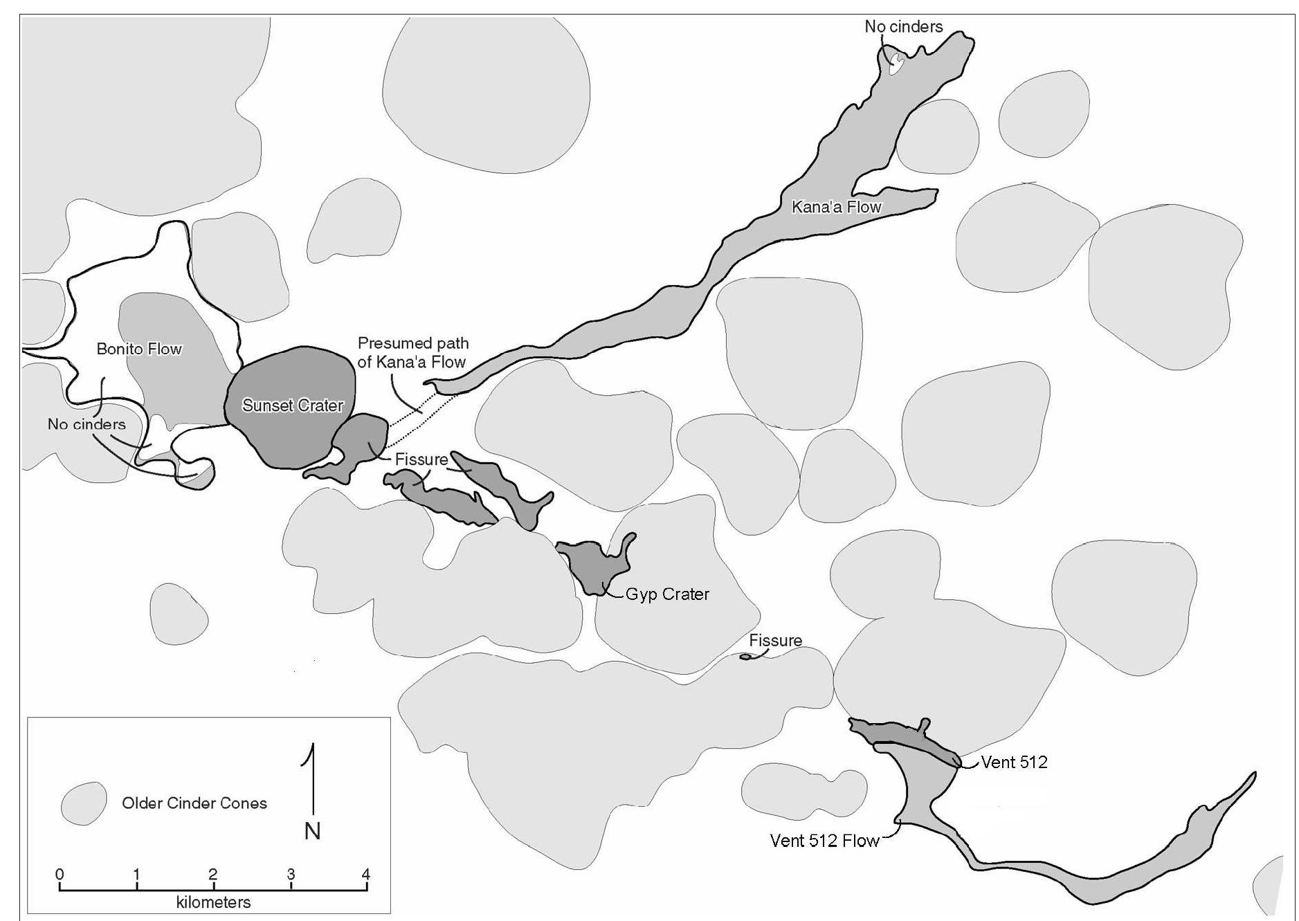 5. geologic map of sunset crater and its deposits. (the