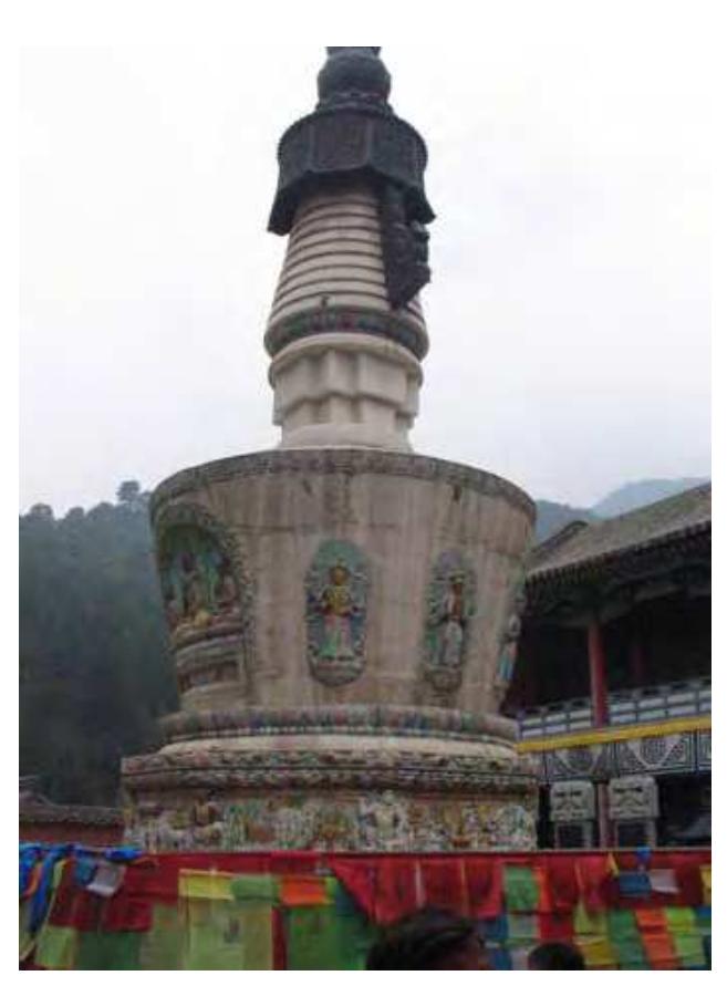 The stupa of rol pa’i rdo rje in zhenhai si. photo by