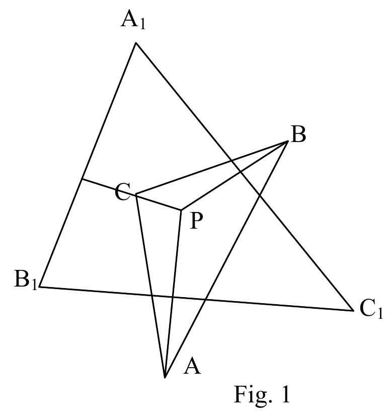 Point is called the orthology center of the triangle abc in