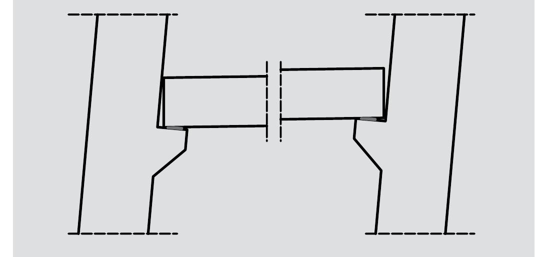 Kinematics of a dowel beam-column connection system and