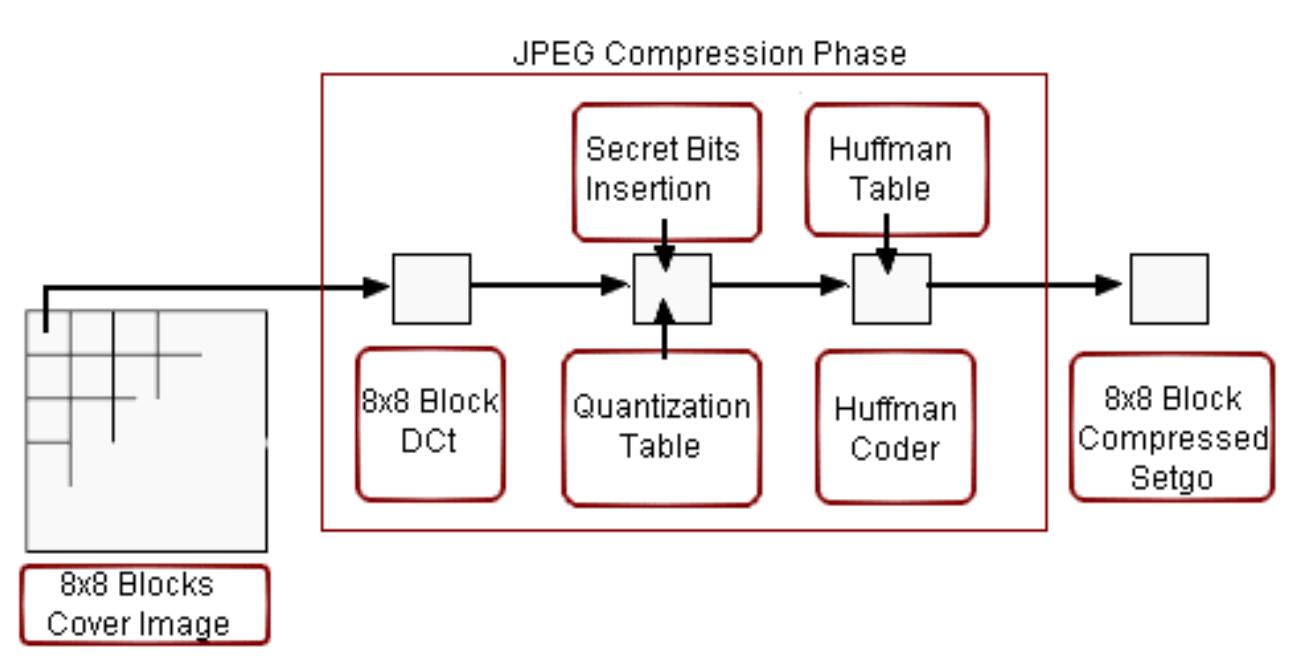 Data flow diagram showing the general process of embedding
