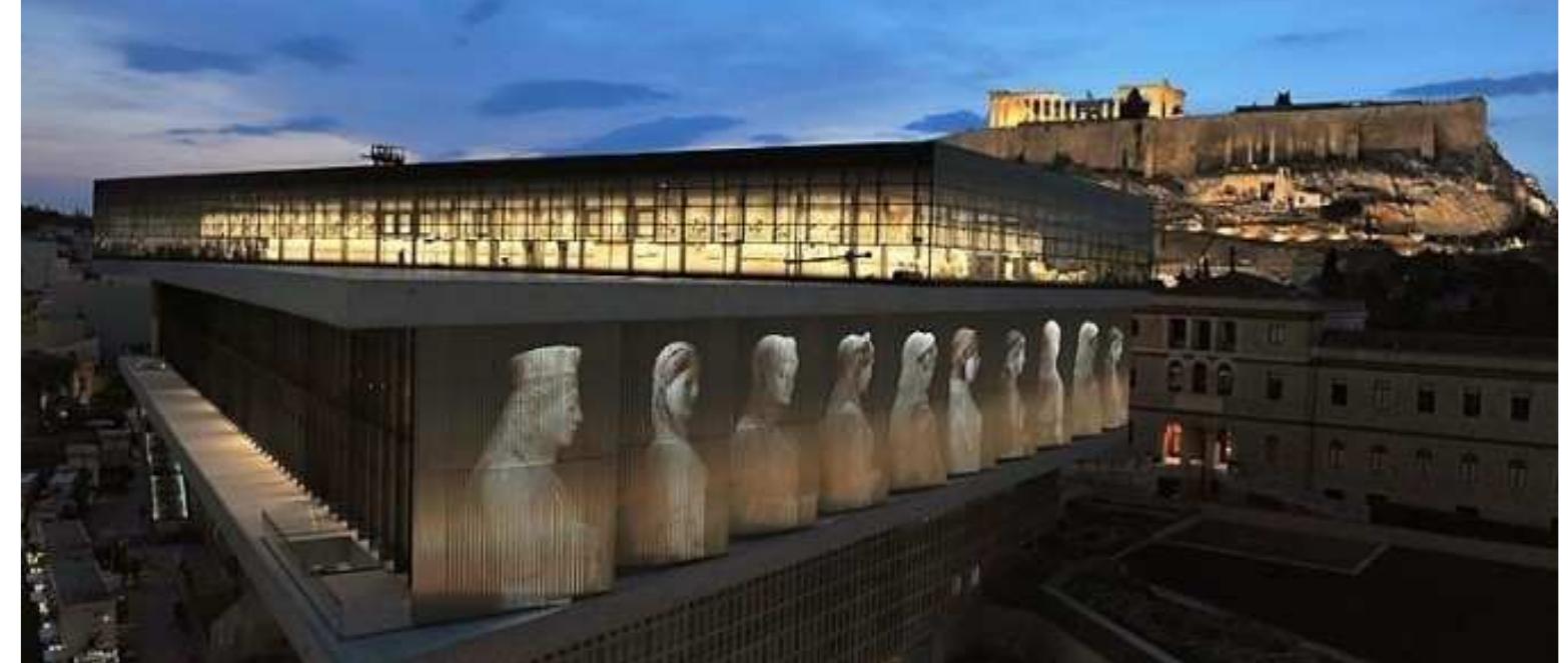 - the acropolis museum in context with the acropolis hill