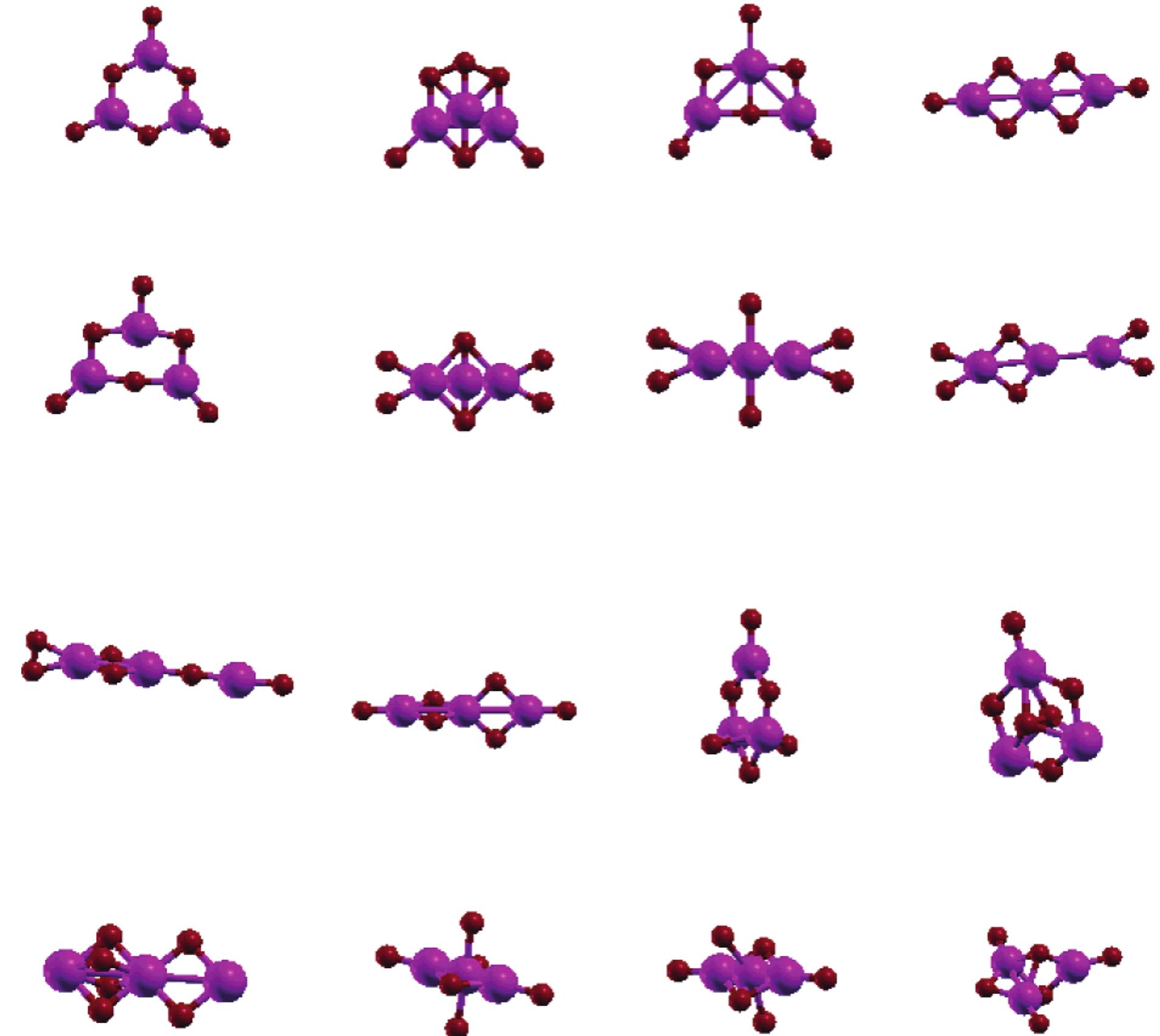 Schematic representation of different isomers considered in