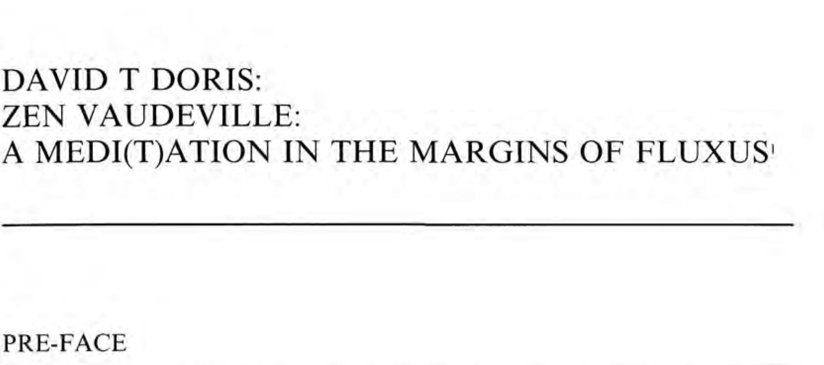 PDF) Friedman, ed. 1998. The Fluxus Reader.