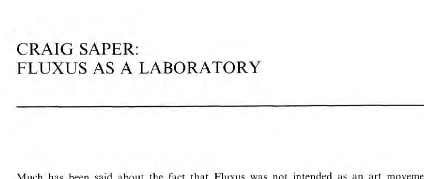 La Monte Young / Marian Zazeela -限定クリアー盤 PDF) Friedman, ed. 1998. The Fluxus Reader.