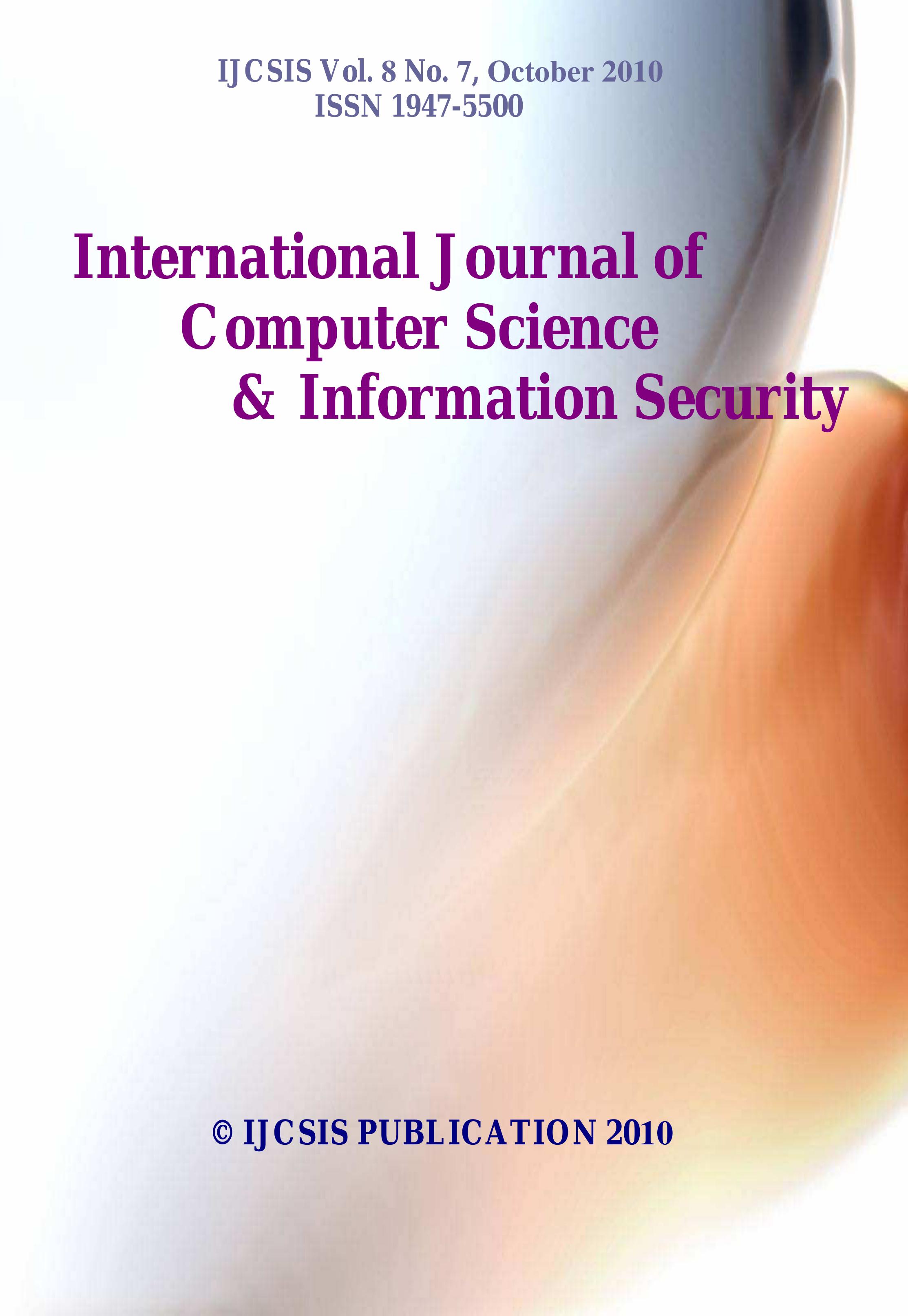 【CTHY】“eVent” TECH HOODED JACKET PDF) Journal of Computer Science and Information Security October 2010