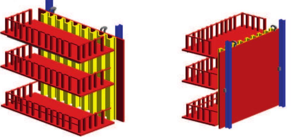3d bim semi-automatic climbing formwork system family file.