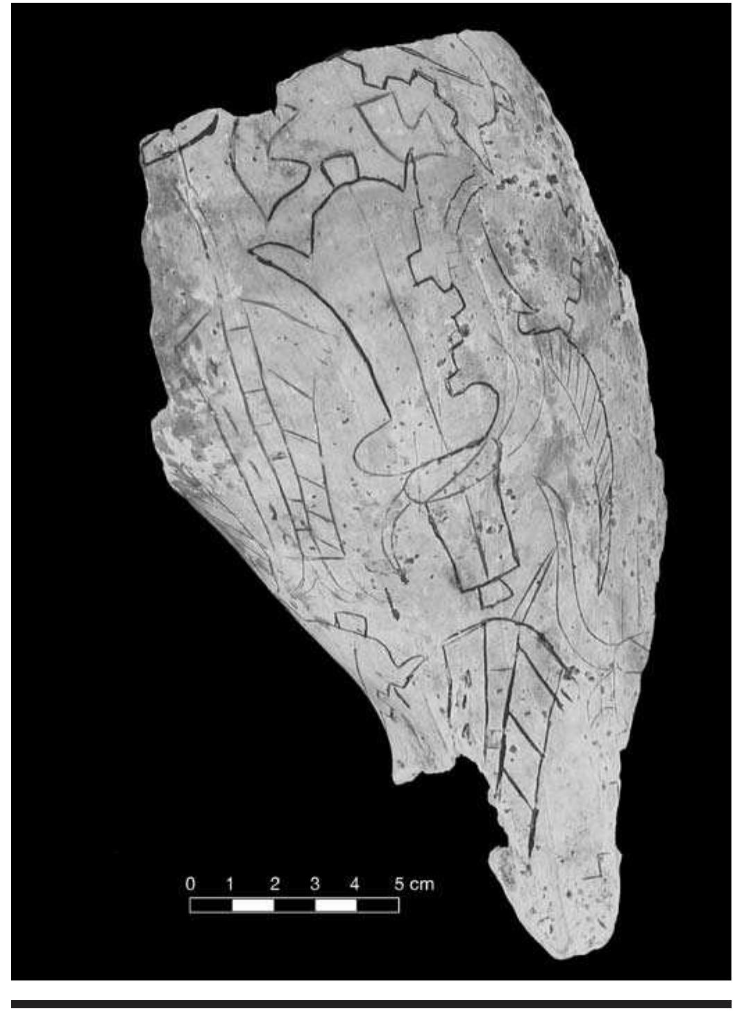 FIGURE 6.19. Depiction of mace on Braden B shell cup (423266). 