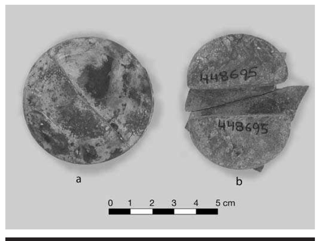 FIGURE 7.5. Divided flange earspools: a, 448695801; b, 448695s02. 