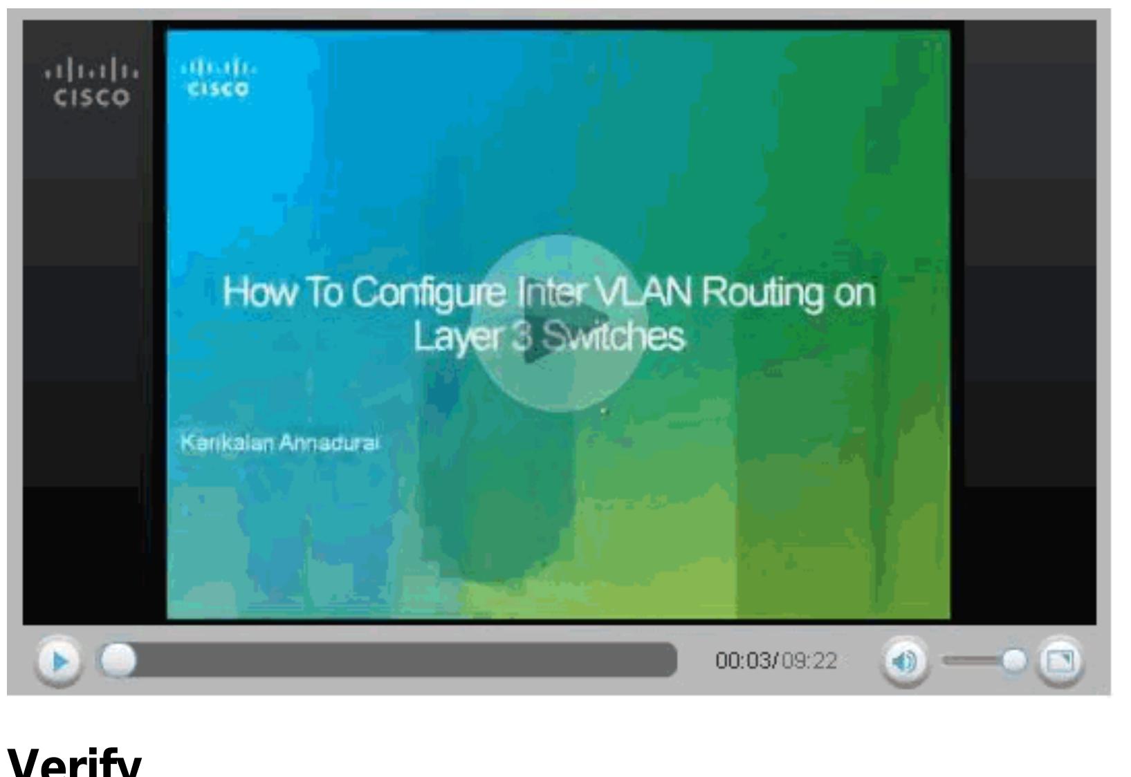 (PDF) How To Configure InterVLAN Routing on Layer 3 Switches