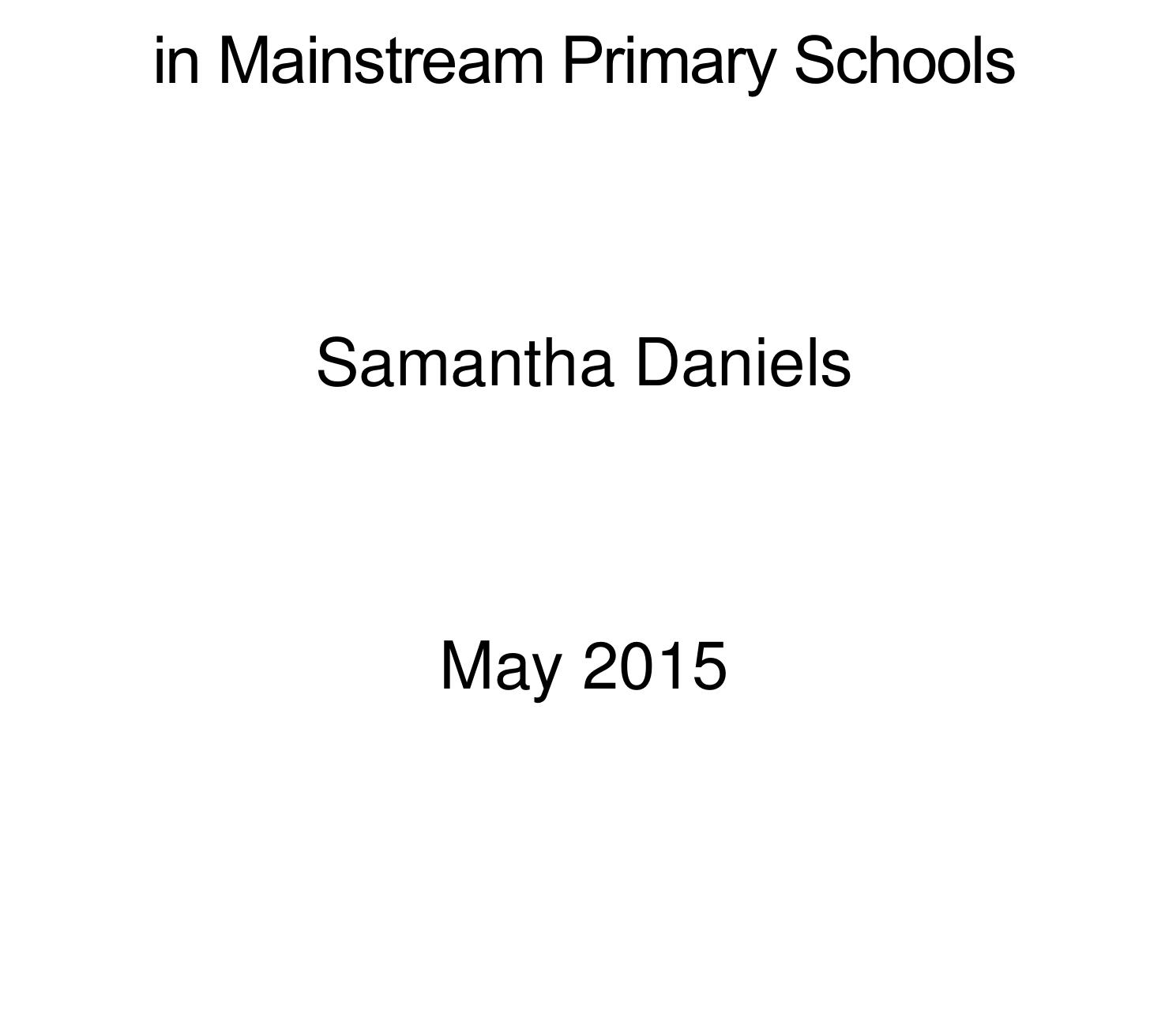 (PDF) The Inclusion of children with Autistic Spectrum Disorder in ...