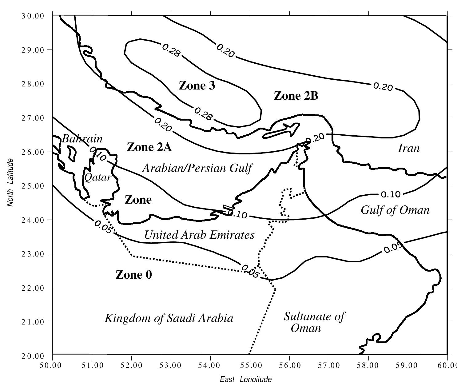 Figure 7 - from SEISMIC HAZARD ASSESSMENT OF UNITED ARAB