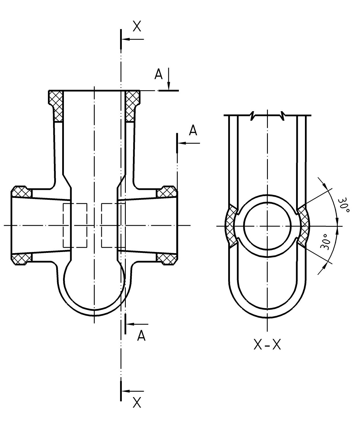 Figure 15 - Industrial valves — Shell design strength — Part