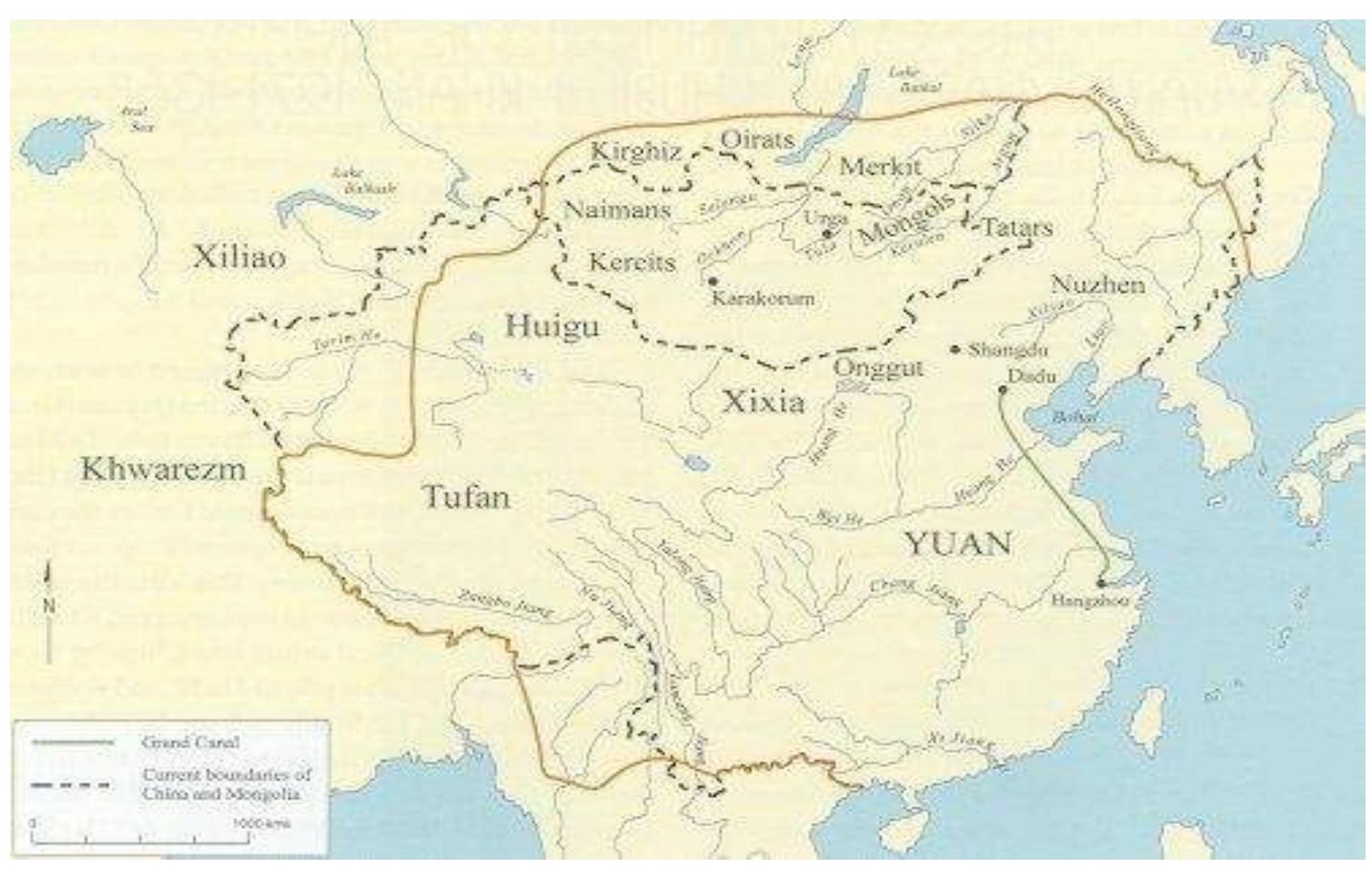 Moving the capital from Mongolia had a deleterious effect on the country. Quite simply, without the capital, Mongolia became a backwater. Kublai and his successors did attempt to maintain support [in the formal capital Karakorum] simply because it remained an important troop reservoir—the importance of Mongol cavalry did not diminish...As time passed, the ruling dynasty increasingly assimilated aspects of Chinese culture as well  as Buddhist influences, consequently appearing very un-Mongol to the Mongols in Mongolia. !°   known as the Yuan Dynasty in China (see Figure 3), and it lasted for nearly a century 