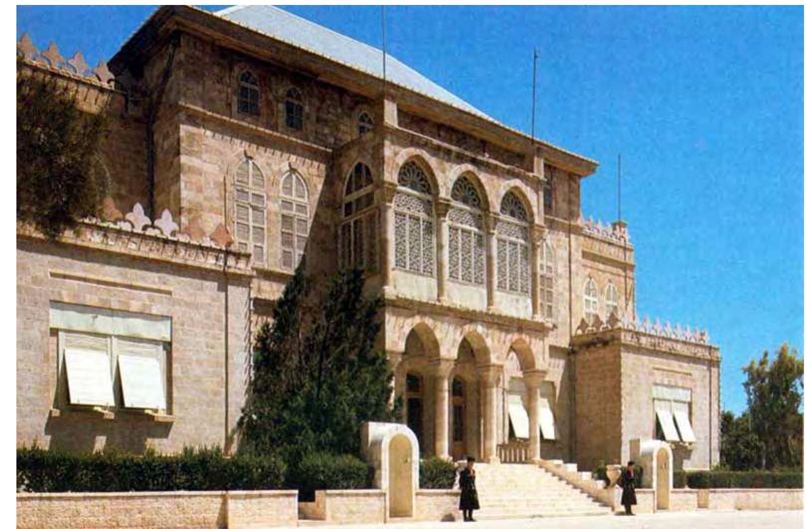 3: front elevation of raghadan palace, notice the three-bay