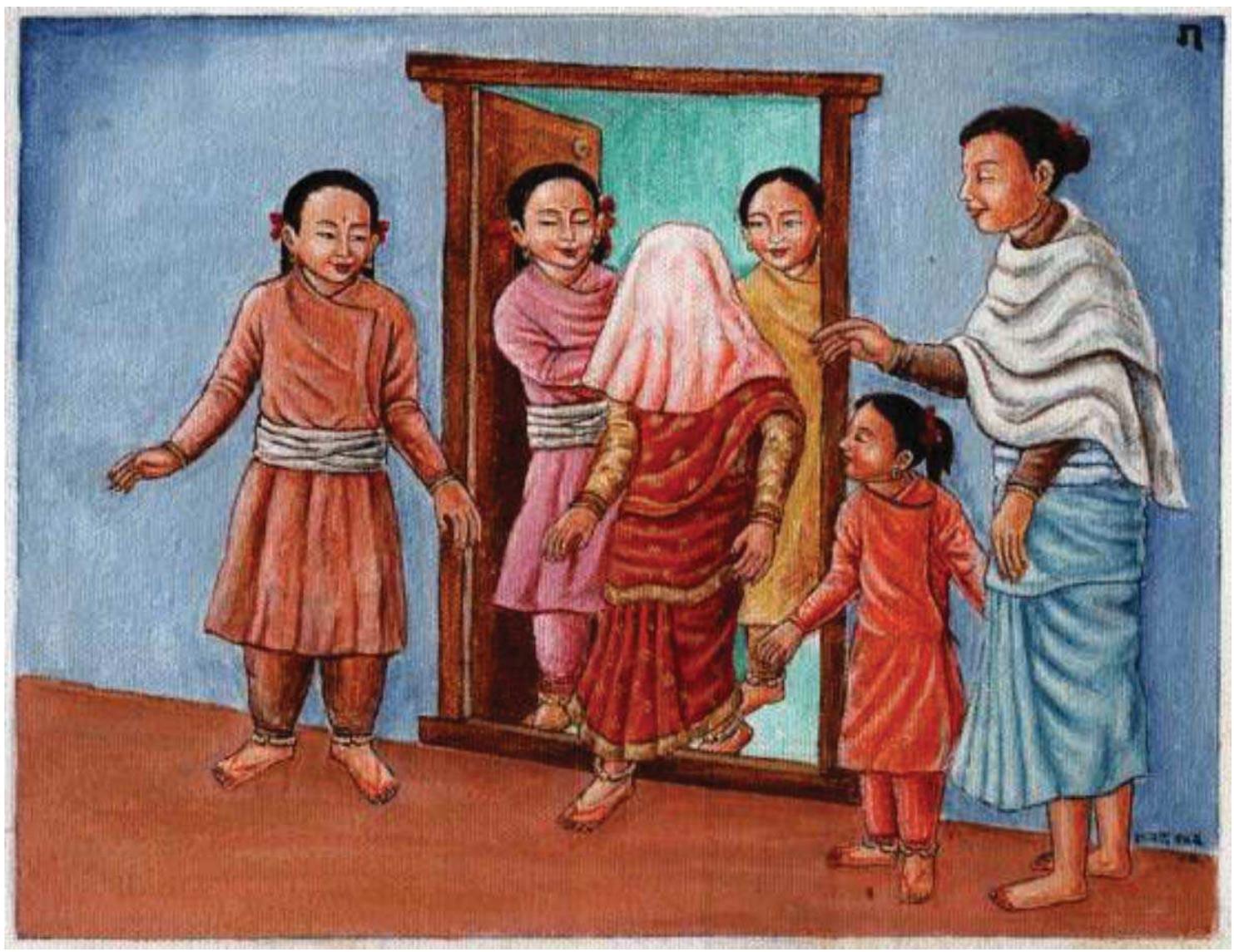 Ficure 2. “exiting the barha room’ (‘bahra [sic] kotham