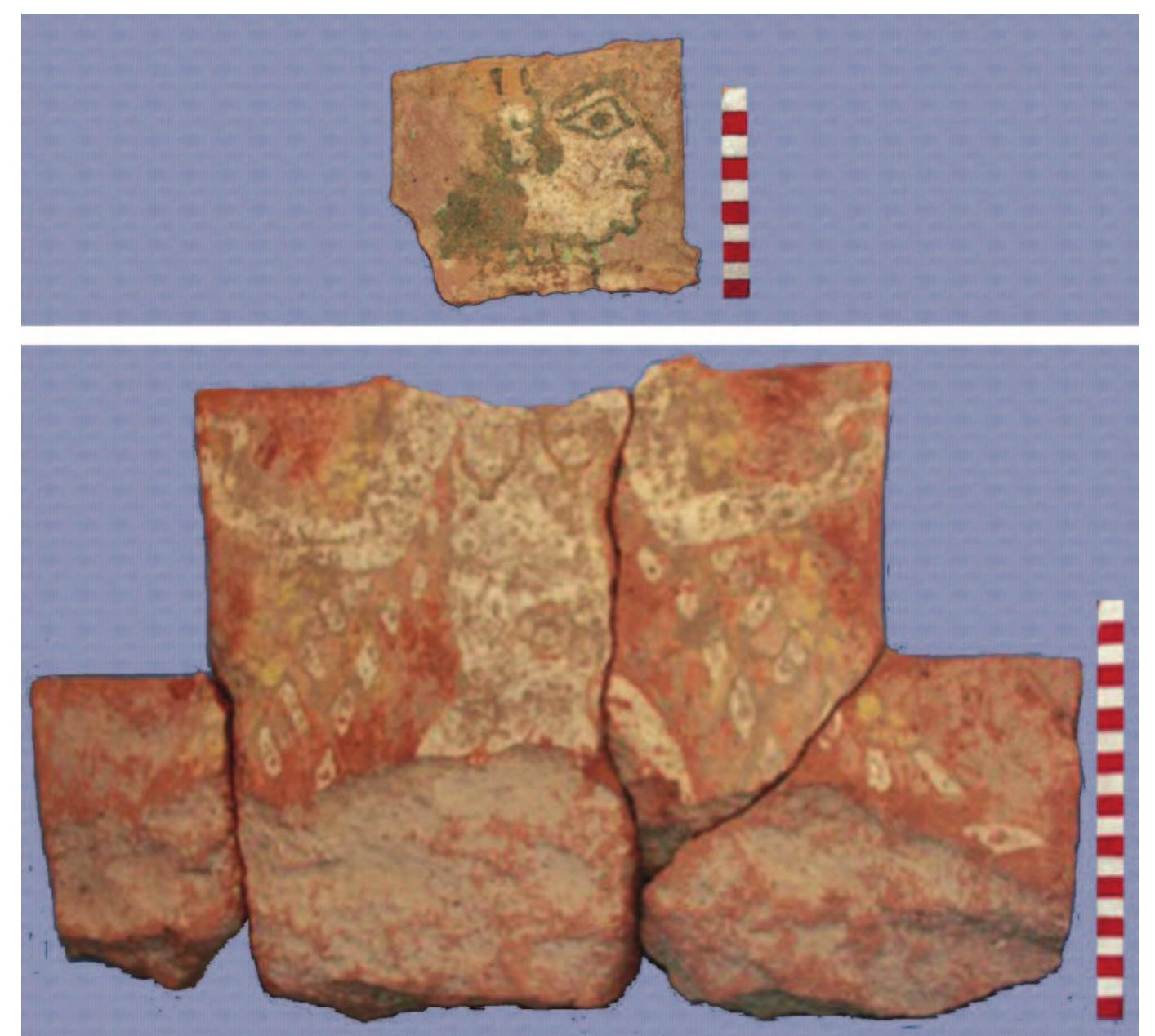 Fig. 9. Two crenellation fragments showing female spirits. Courtesy of Iranica Antiqua (Kargar — Binandeh 2009, 128, Pls 9-10). 