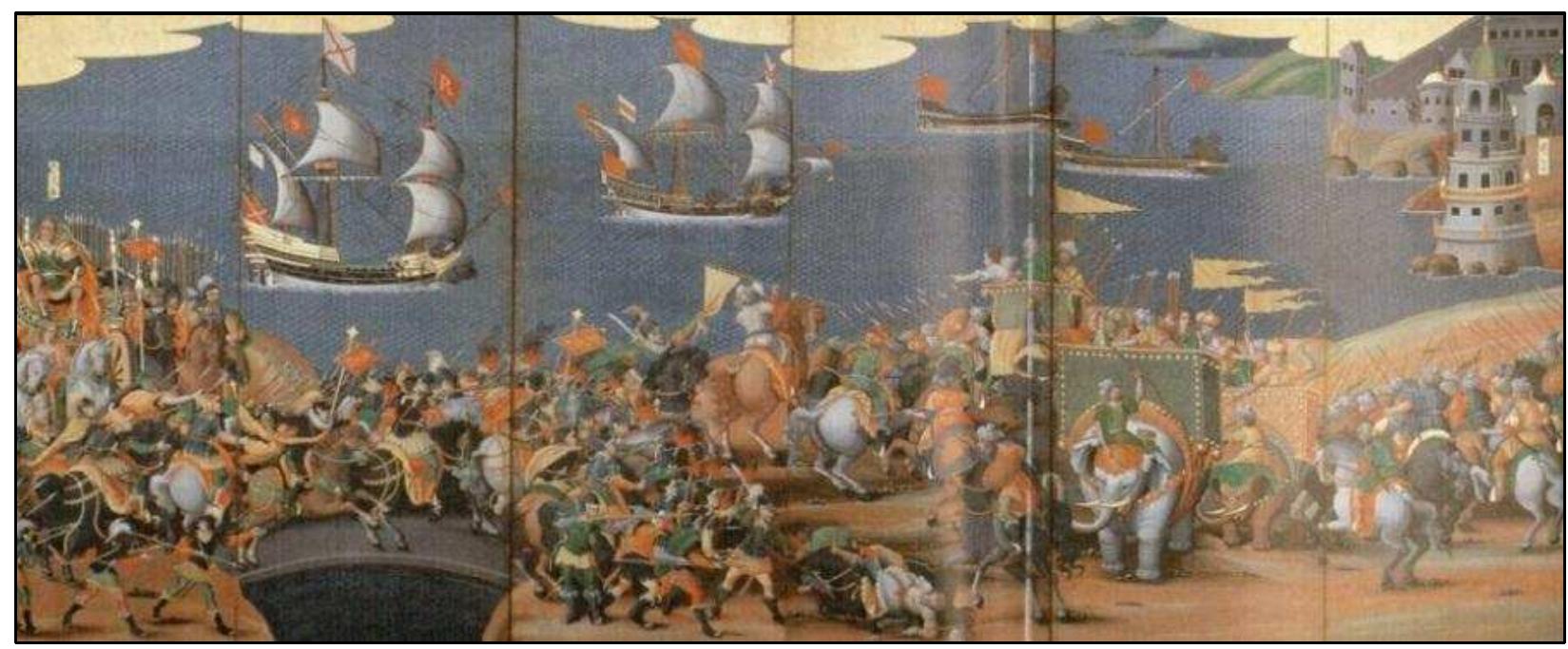 FIGURE 6-4. Repanto-Kaisen-Zu (Kousetsu Museum Version) (Miyoshi and Onoda 1999:20-21) 