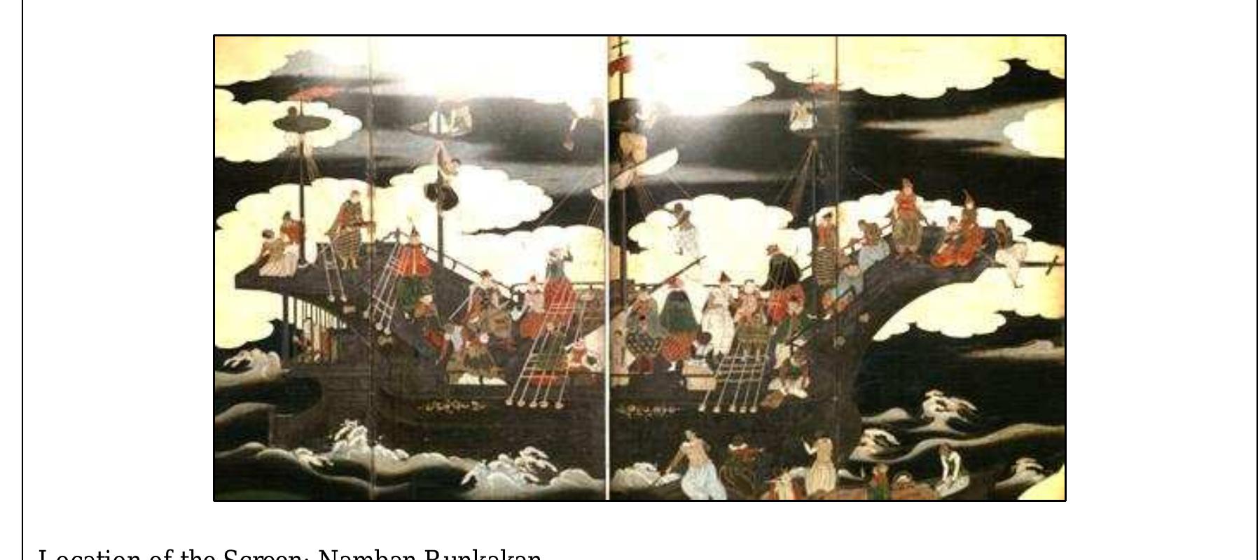 Earlier Type C Namban Ships on the Screens  