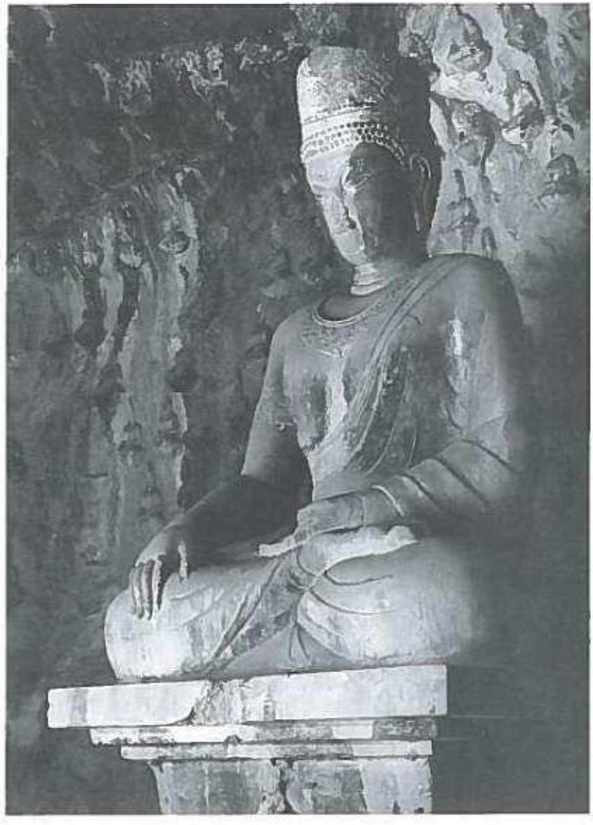 h) Seated Mahavairocana, first half of 8th century A- Leigutai South Cave on the Dongshan. (From Liu Jinglong 1996: 168). 