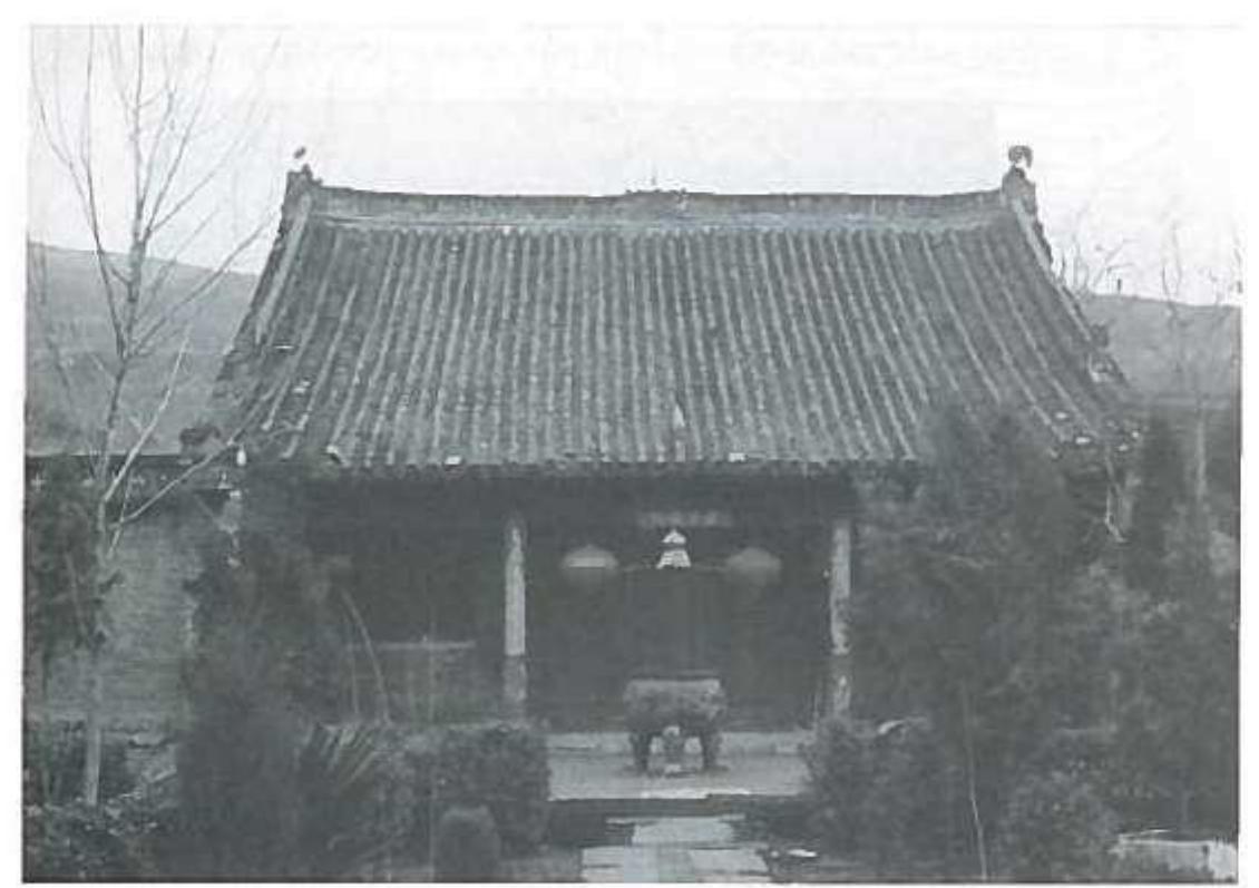 a) The Main Hall of the Huangjue Temple at Guozhai, near Longmen. (Photo by the author). 