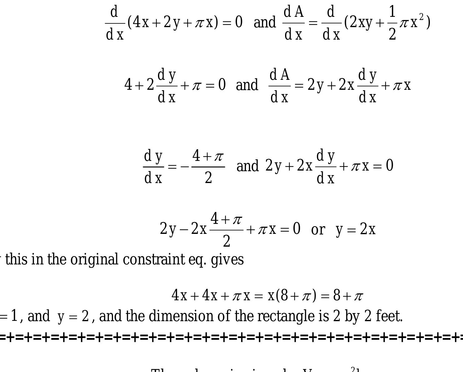 (PDF) Calculus 1 Optimization Problems