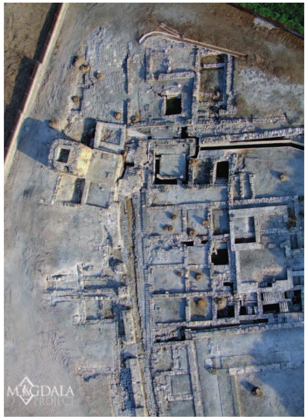 Aerial view of the roman thermal complex of